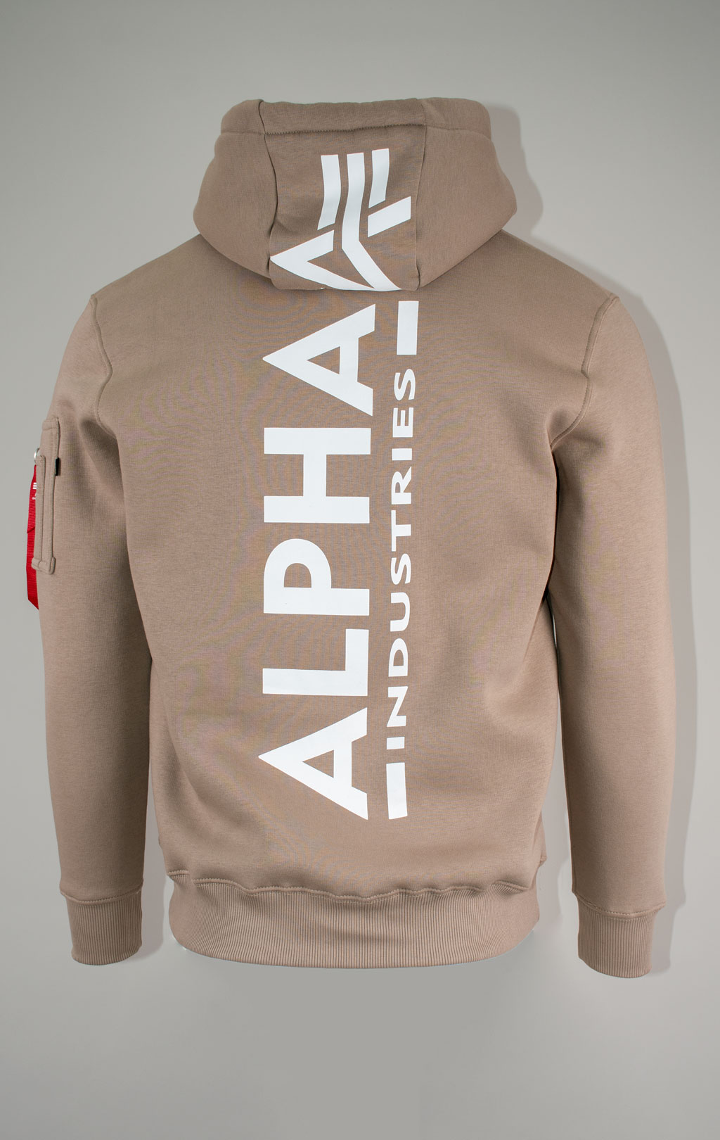 Толстовка ALPHA INDUSTRIES BACK PRINT HOODY vintage sand 