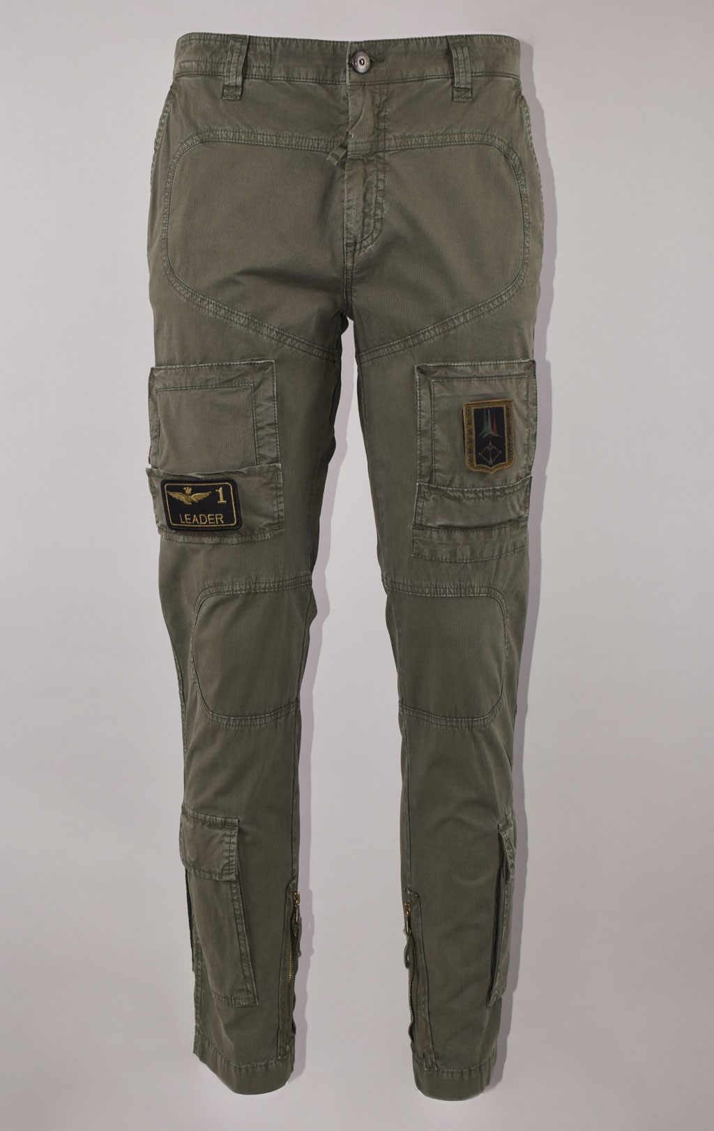 Брюки-карго AERONAUTICA MILITARE big size SS 22/AL verde militare (PA 1478) 