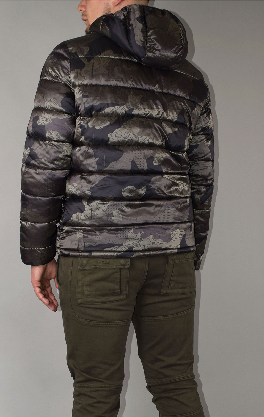 Куртка с капюшоном AERONAUTICA MILITARE FW 20/21/CN camouflage quattro colori (AB 1896) 