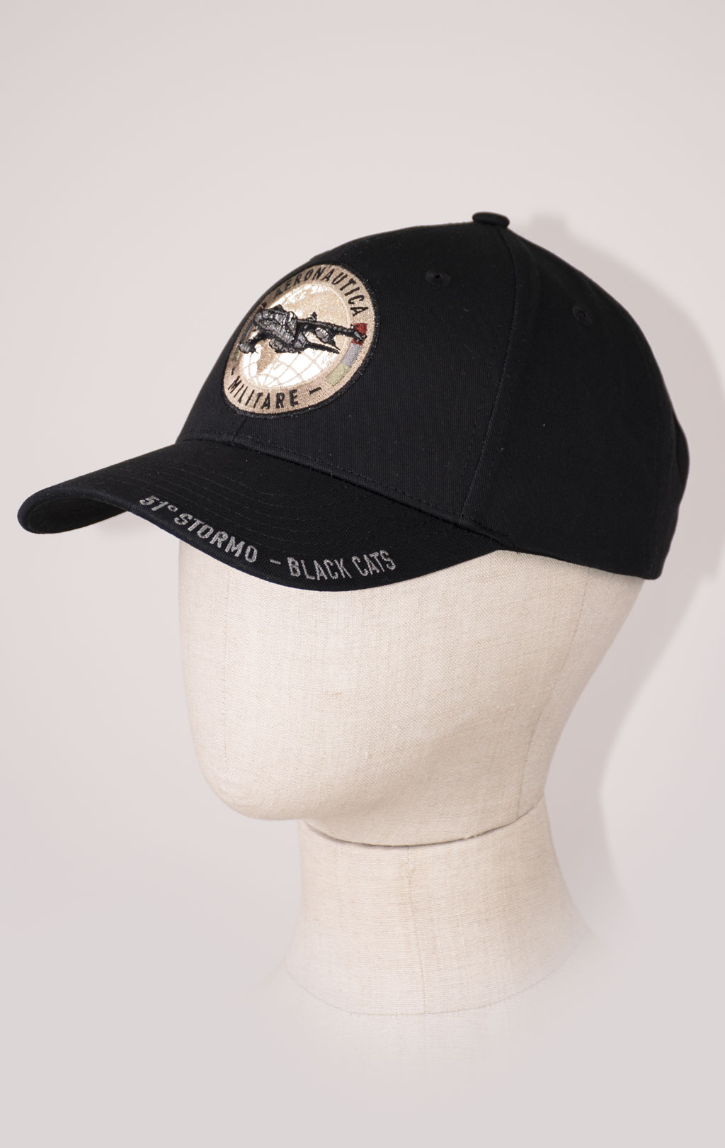 Бейсболка AERONAUTICA MILITARE SS 24/CN jet black (HA 1169) 