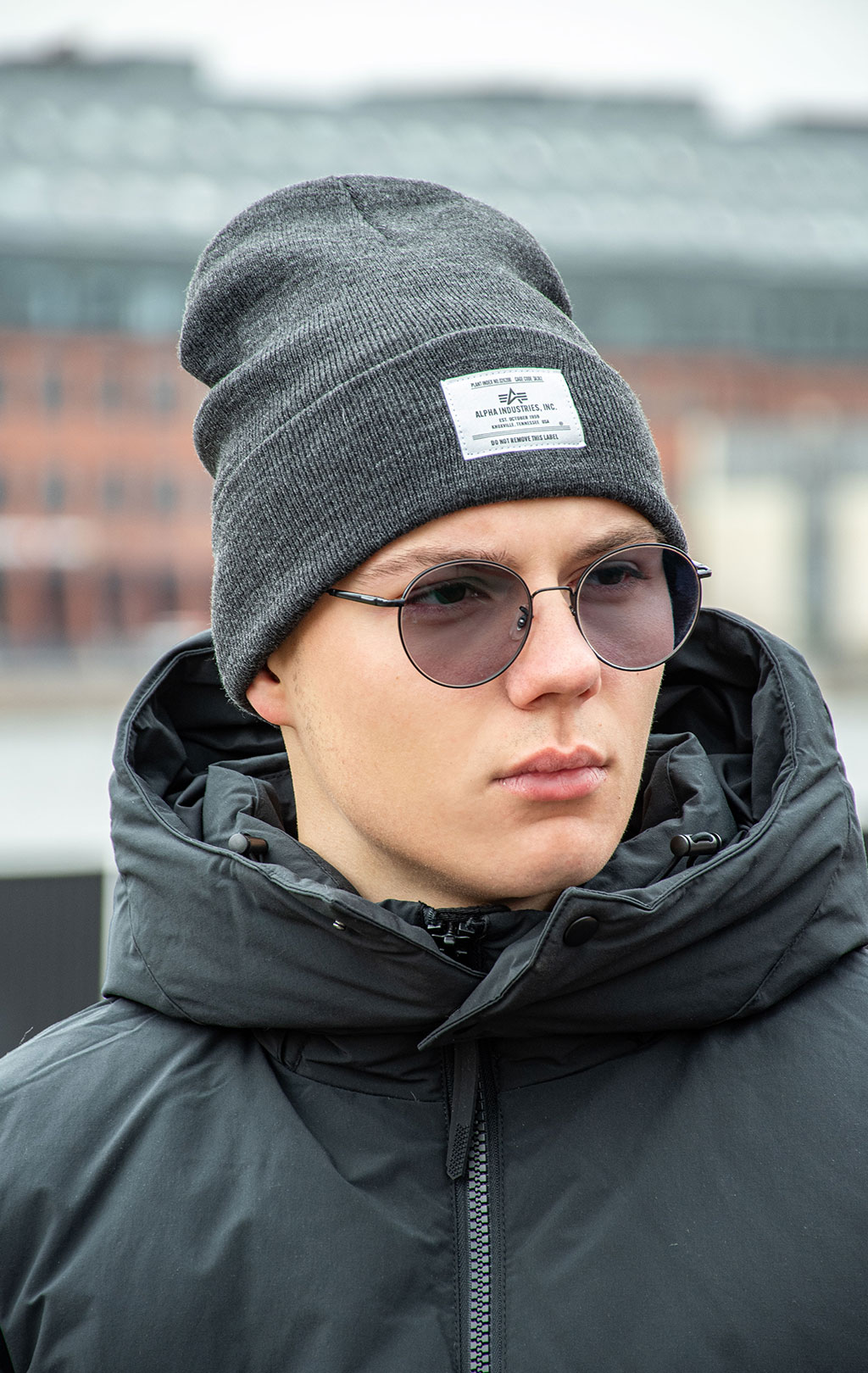 Шапка ALPHA INDUSTRIES ESSENTIAL BEANIE FW 25/26 dark charcoal heather 