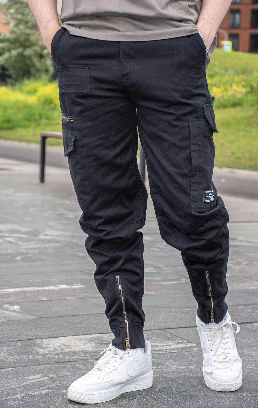 Брюки-карго ALPHA INDUSTRIES A-11 PANT плотные black 