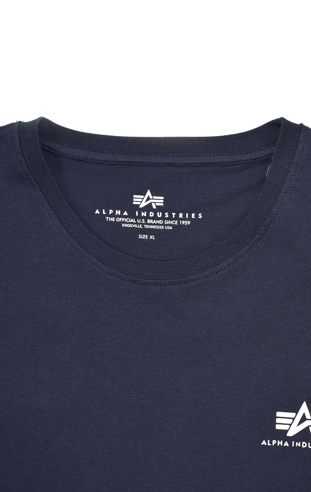 Футболка ALPHA INDUSTRIES BASIC T SMALL LOGO rep. blue 