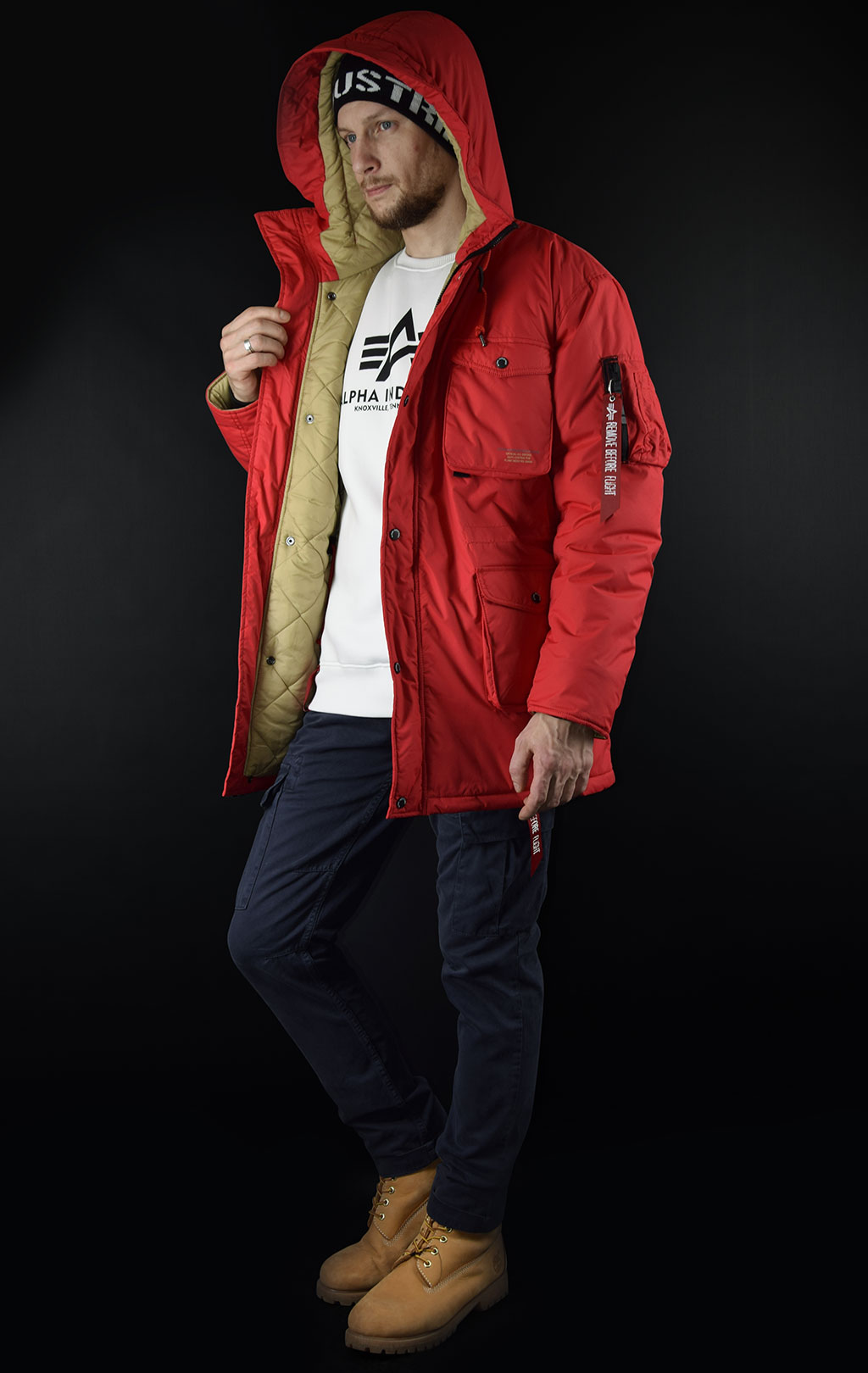 Куртка ALPHA INDUSTRIES MOUNTAIN ALL WEATHER JACKET speed red 