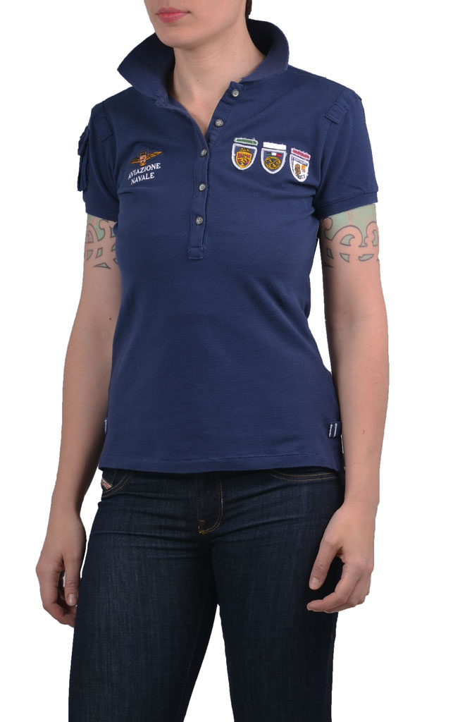 Женская футболка-поло Mar.Militare navy chiaro (49) (ANWT008) 