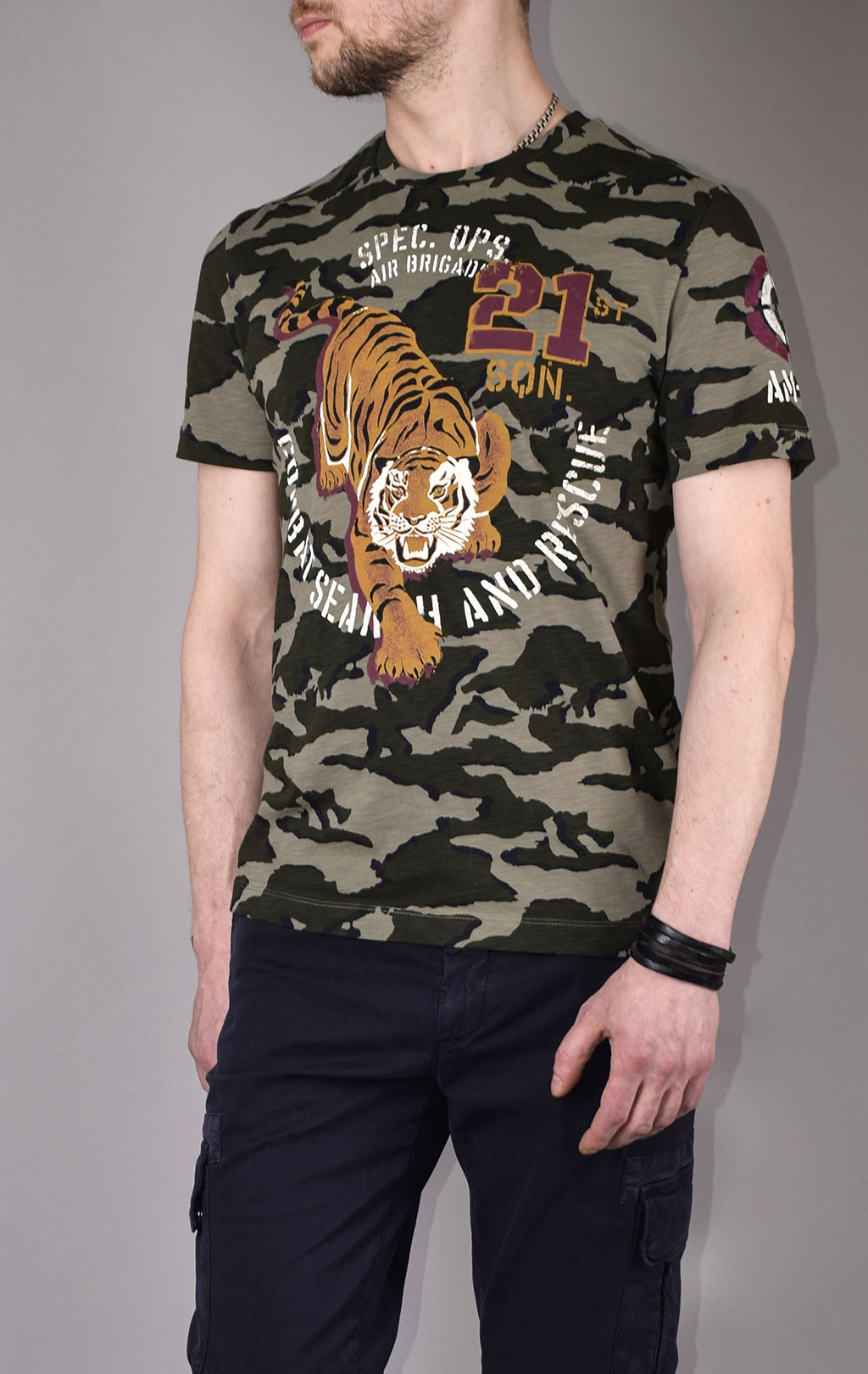 Футболка AERONAUTICA MILITARE SS 20/IN camouflage AM23 (TS 1728) 