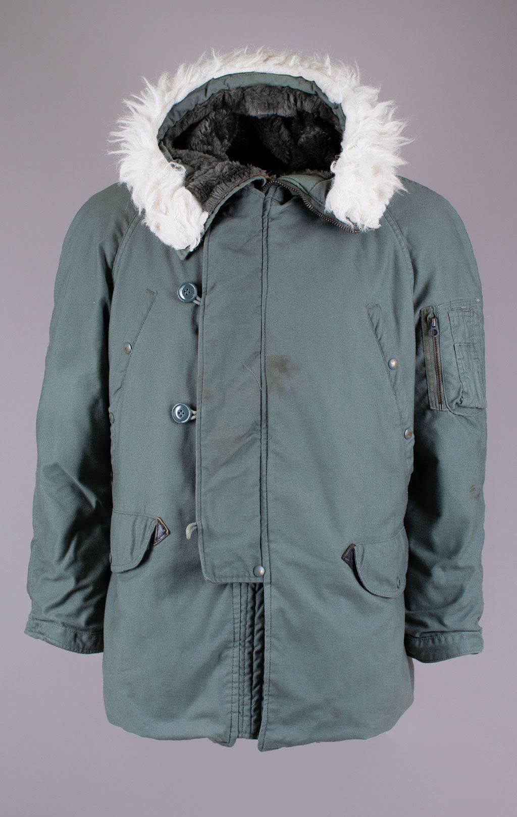 Аляска армейская CLASSIC N-3B экстремального холода sage green б/у США