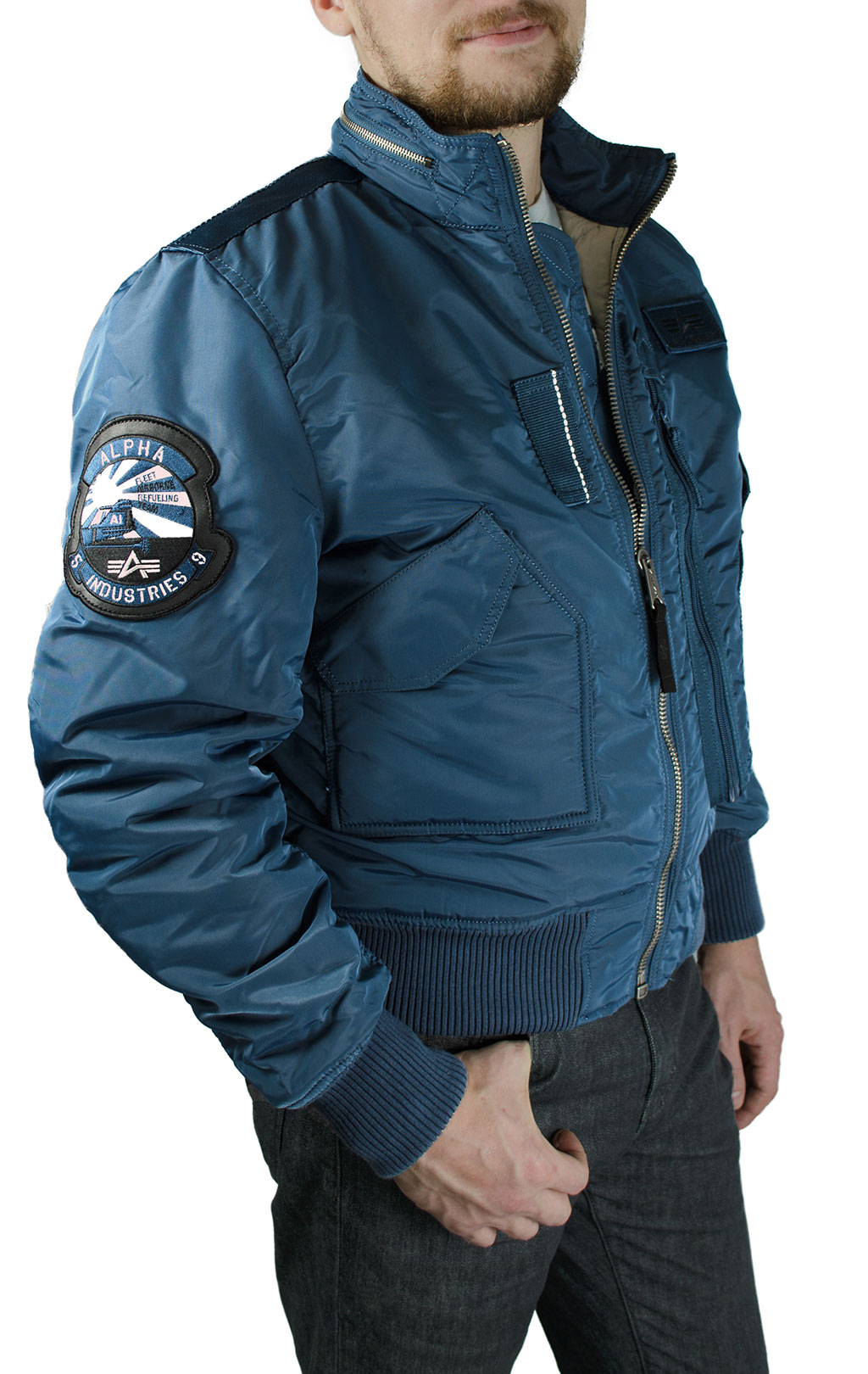 Куртка ALPHA INDUSTRIES ENGINE blue bold 