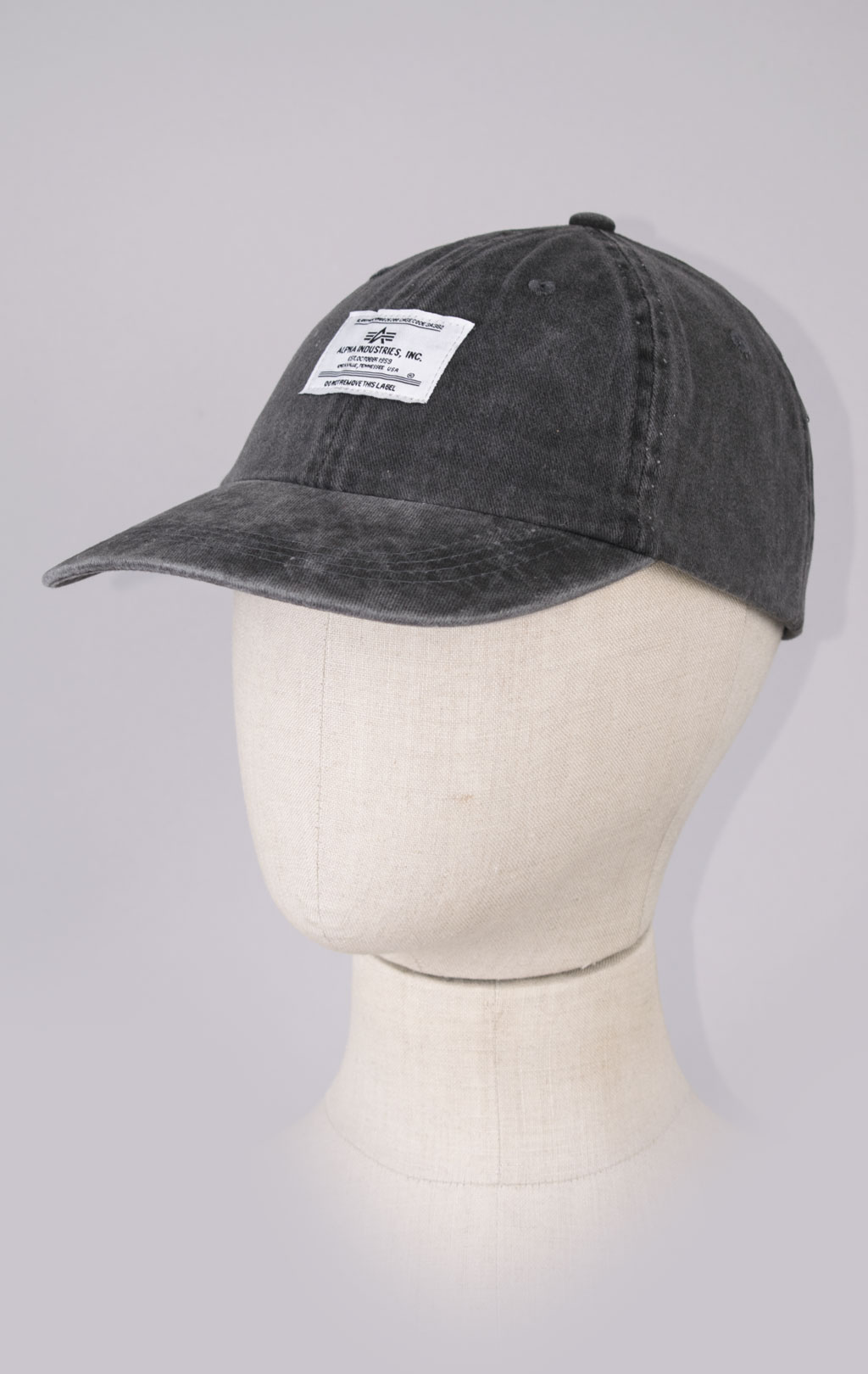 Бейсболка ALPHA INDUSTRIES BATTLEWASH CAP FW 23/24 black 