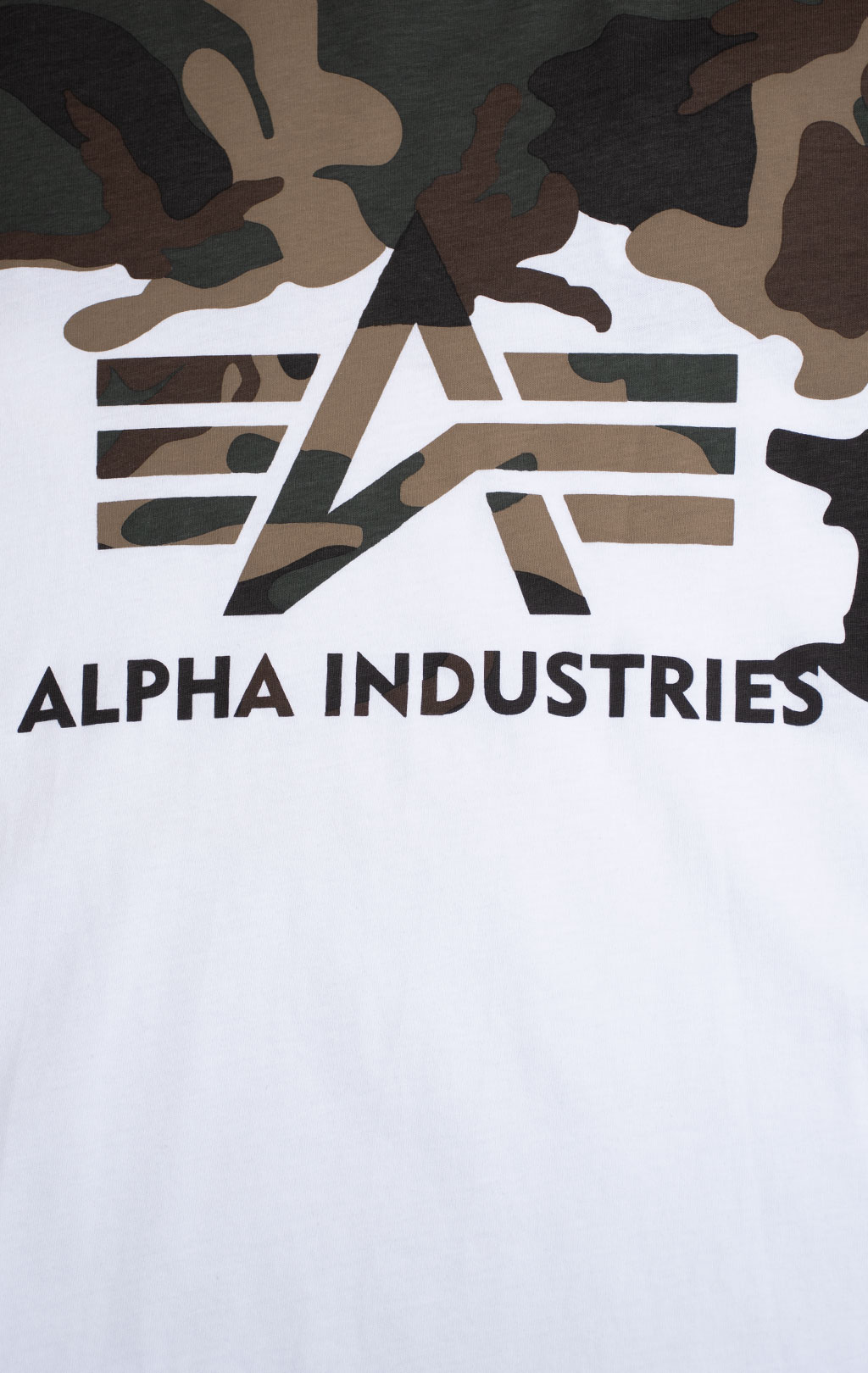 Футболка ALPHA INDUSTRIES LOST CAMO T camo woodland 