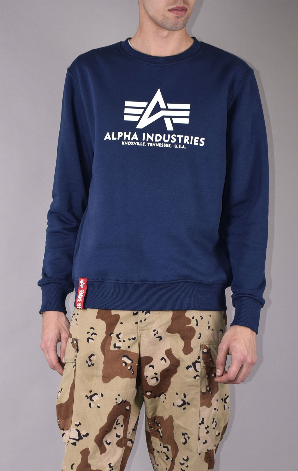 Свитшот ALPHA INDUSTRIES BASIC SWEATER new navy 