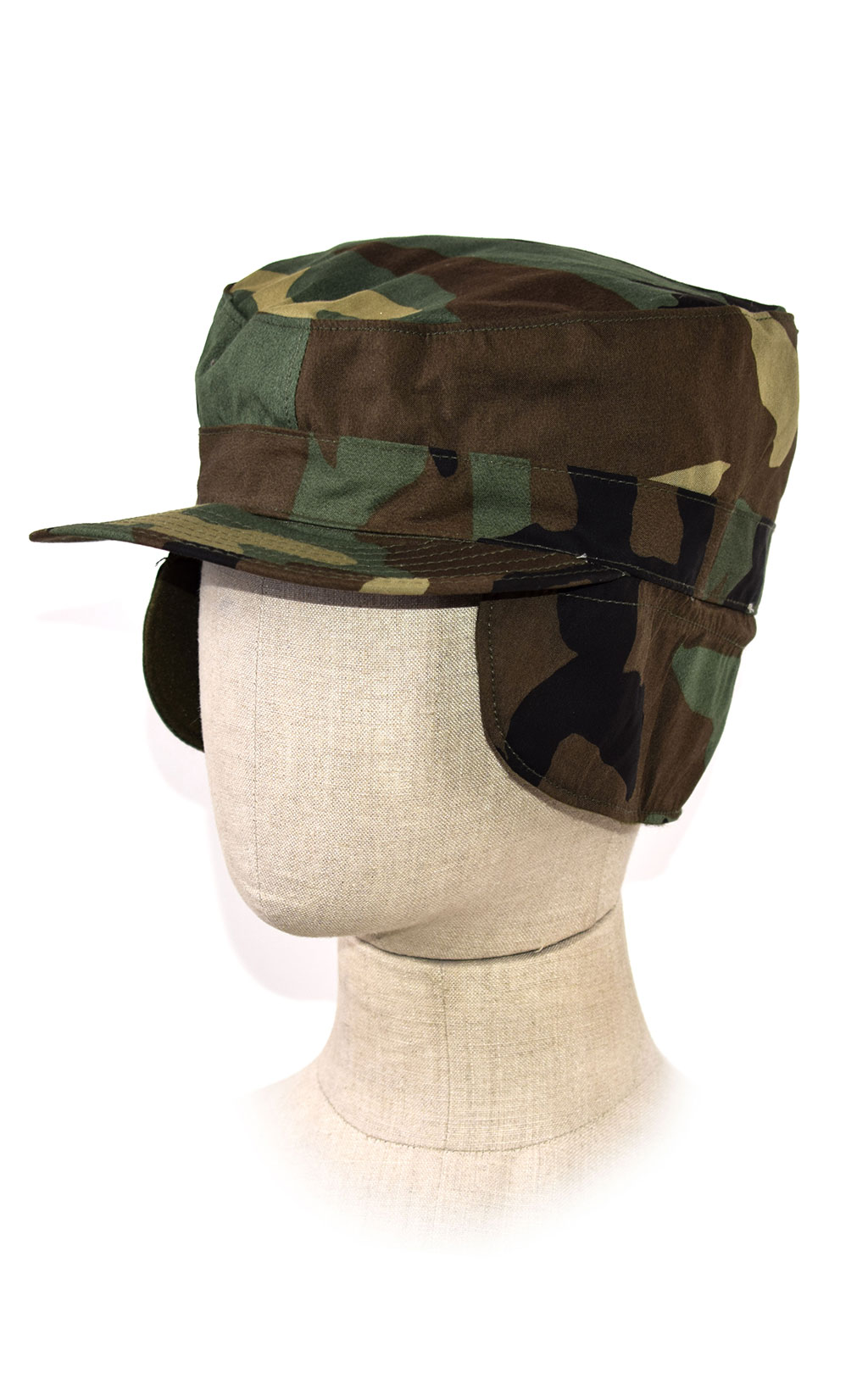 Кепка зимняя BDU нейлон camo woodland США