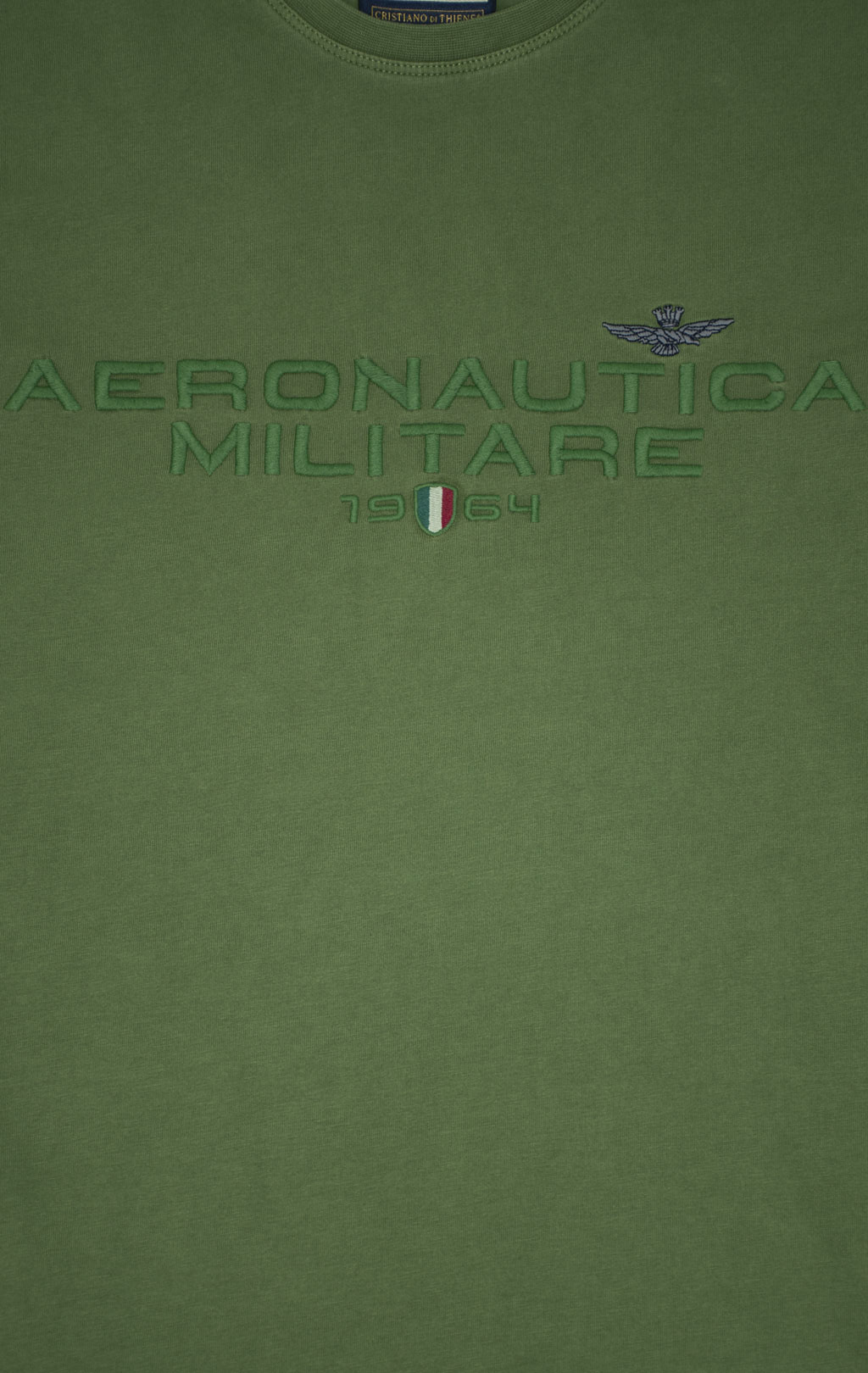 Футболка AERONAUTICA MILITARE SS 25 m/TR forest green washed (TS 2378) 