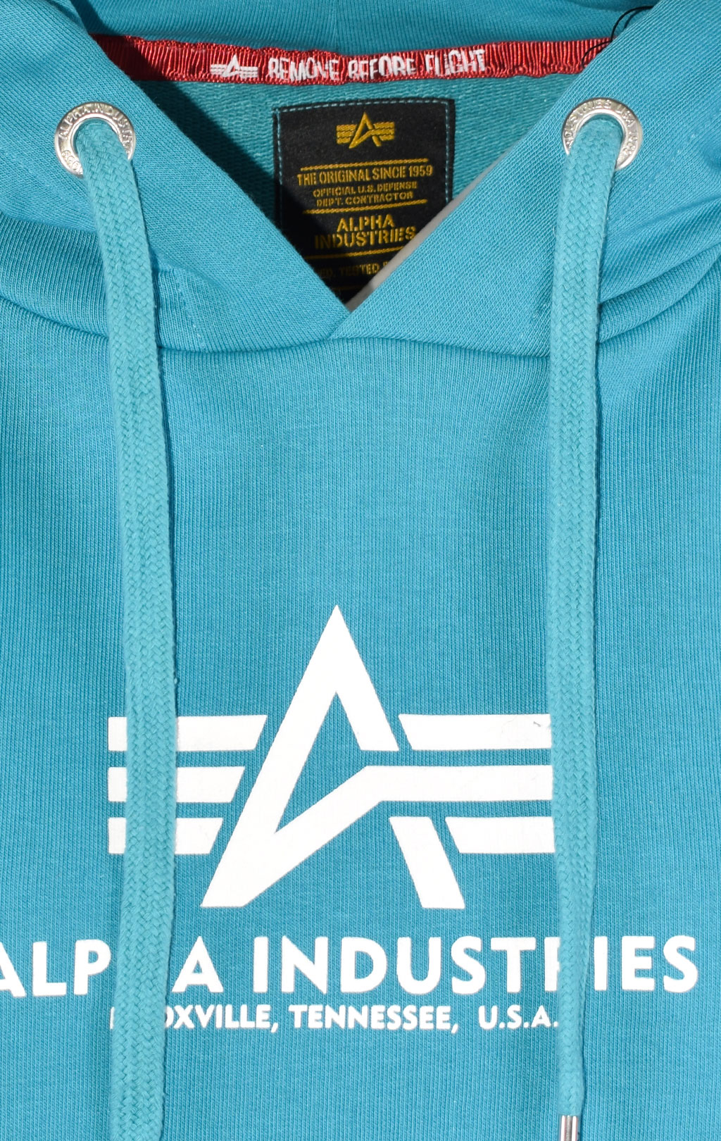 Женская толстовка ALPHA INDUSTRIES BASIC HOODY COS blue lagoon 