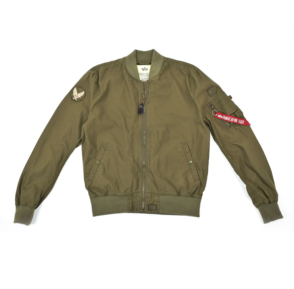 Ветровка-бомбер ALPHA INDUSTRIES GROUND CREW MA-1 burnt olive 