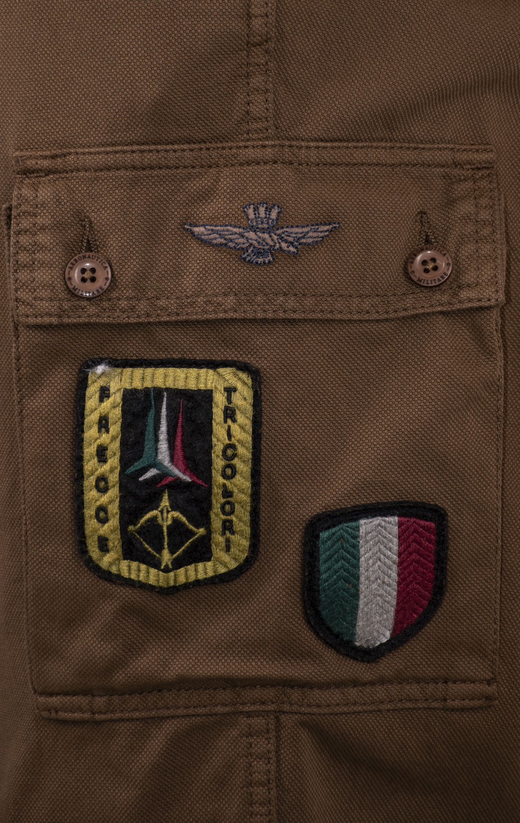 Брюки-карго AERONAUTICA MILITARE big size SS 24/AL chocolate (PA 1598) 