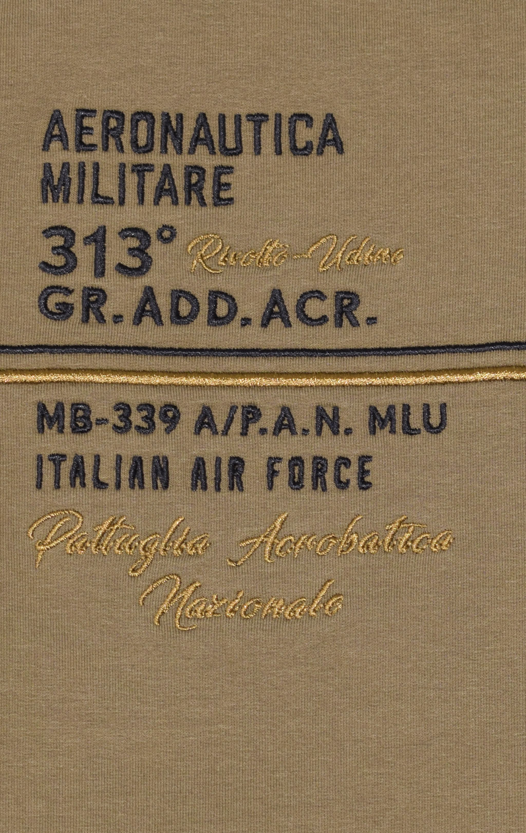 Олимпийка AERONAUTICA MILITARE FW 21/22/TR verde militare (FE 1633) 
