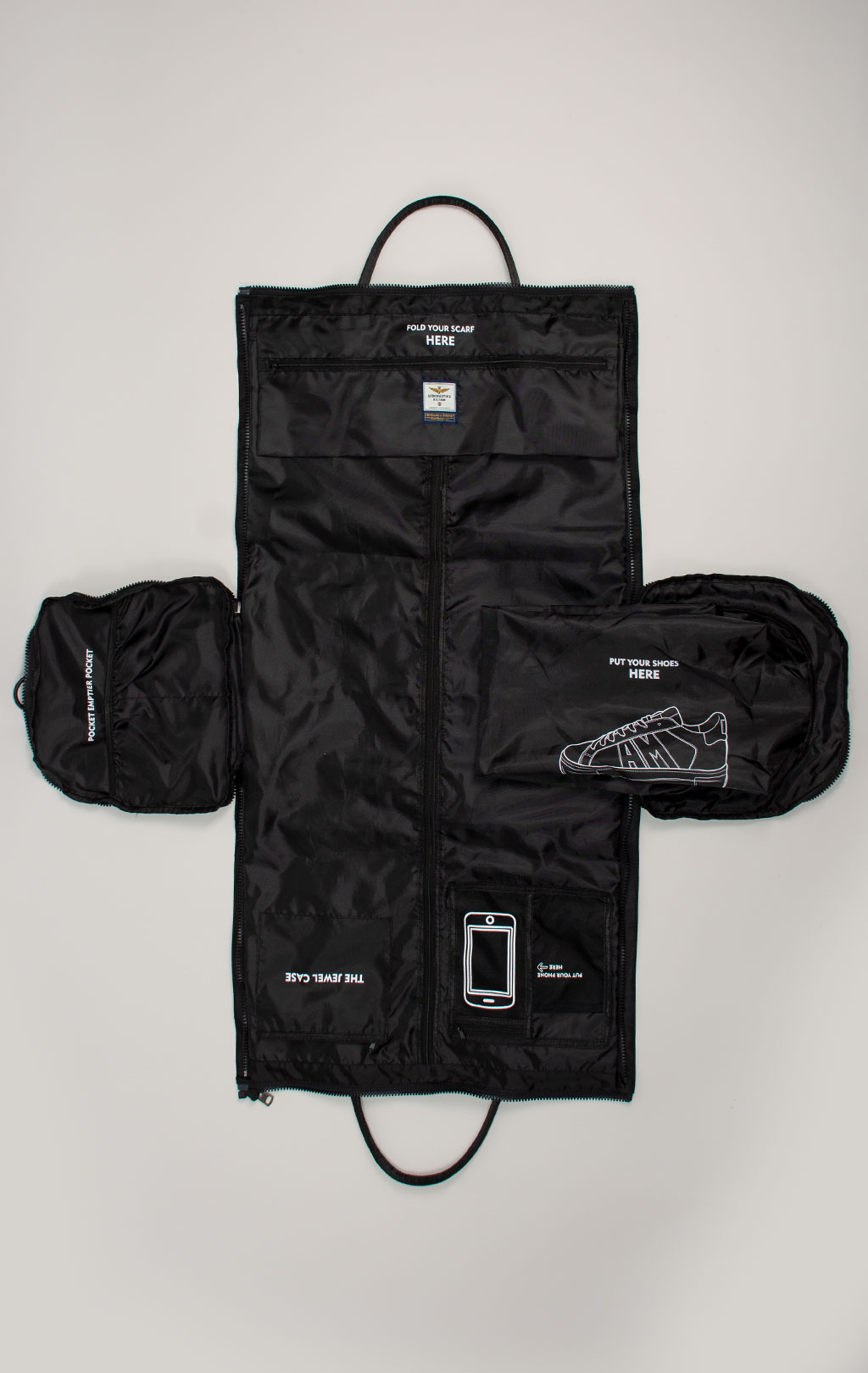 Сумка AERONAUTICA MILITARE TRAVEL BAG FW 25/26/CN nero (BO 1147) 