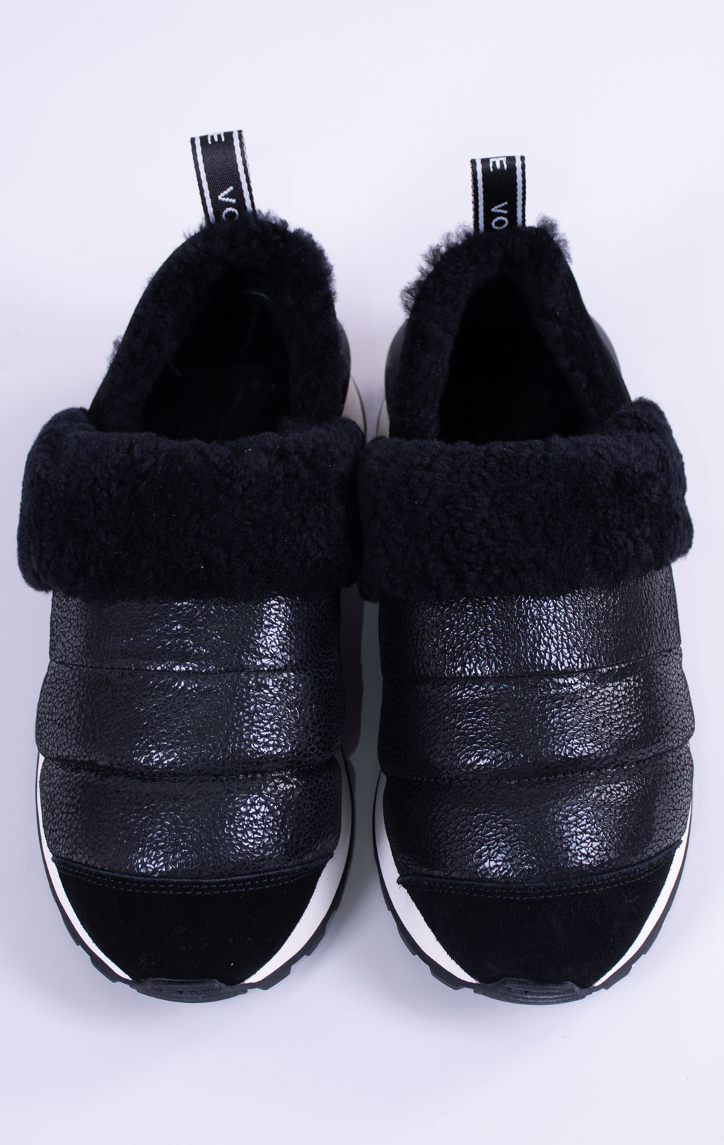 Женские кроссовки VOILE BLANCHE QWARK SLIP FUR WOMAN мех FW 26/27 black 2016210 
