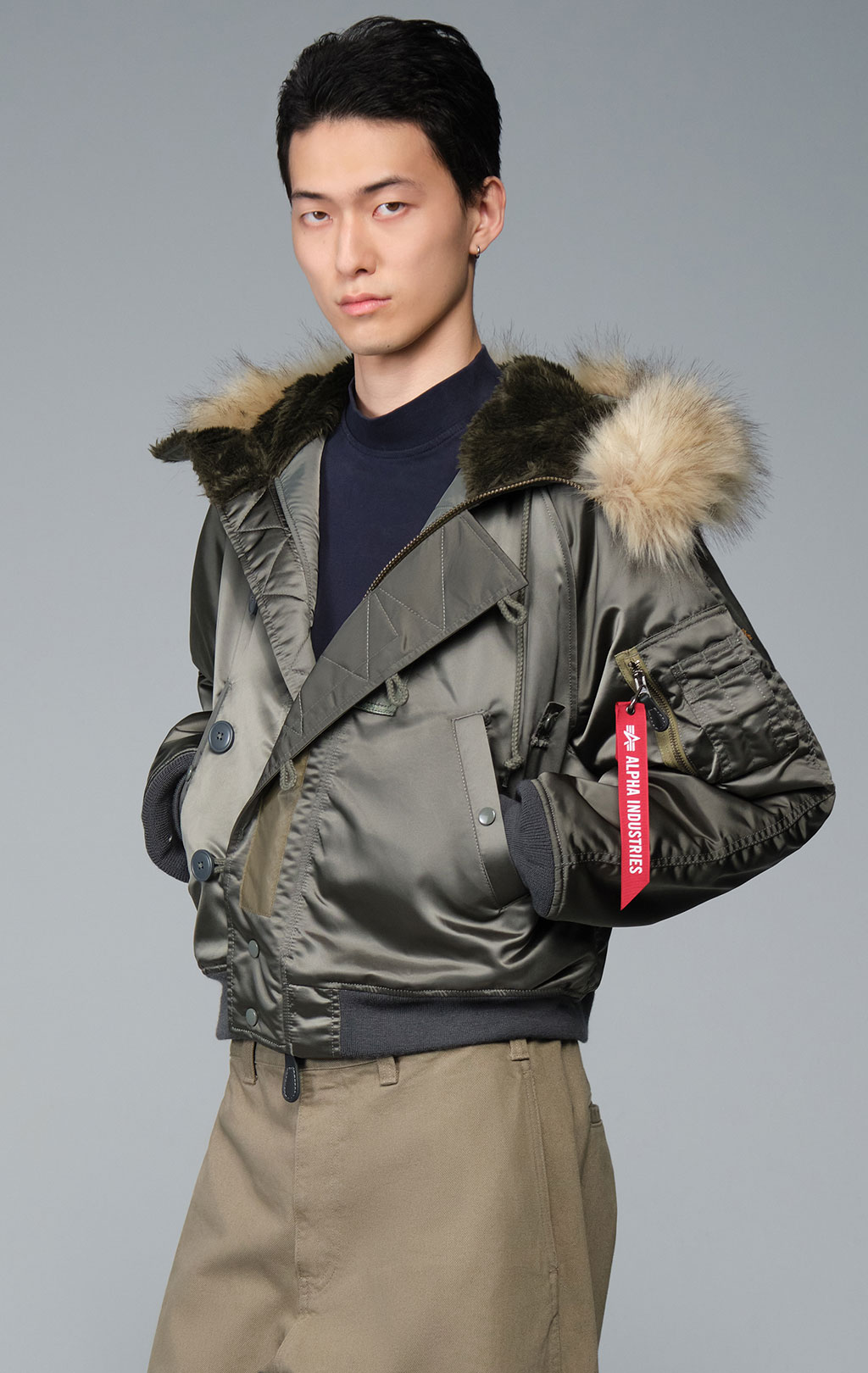 Аляска короткая ALPHA INDUSTRIES N-2B HERITAGE FIT PARKA (1950s VERSION) FW 26/27 field gray 