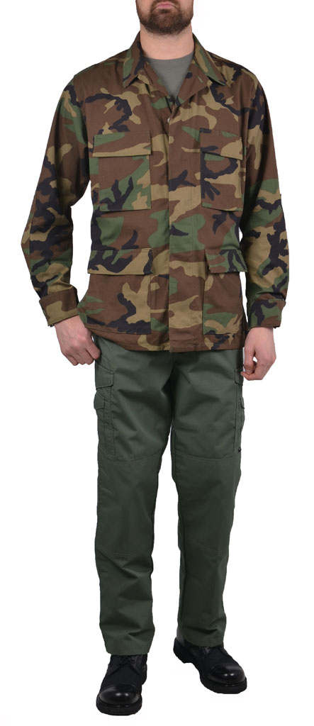 Куртка BDU хлопок/нейлон camo woodland 