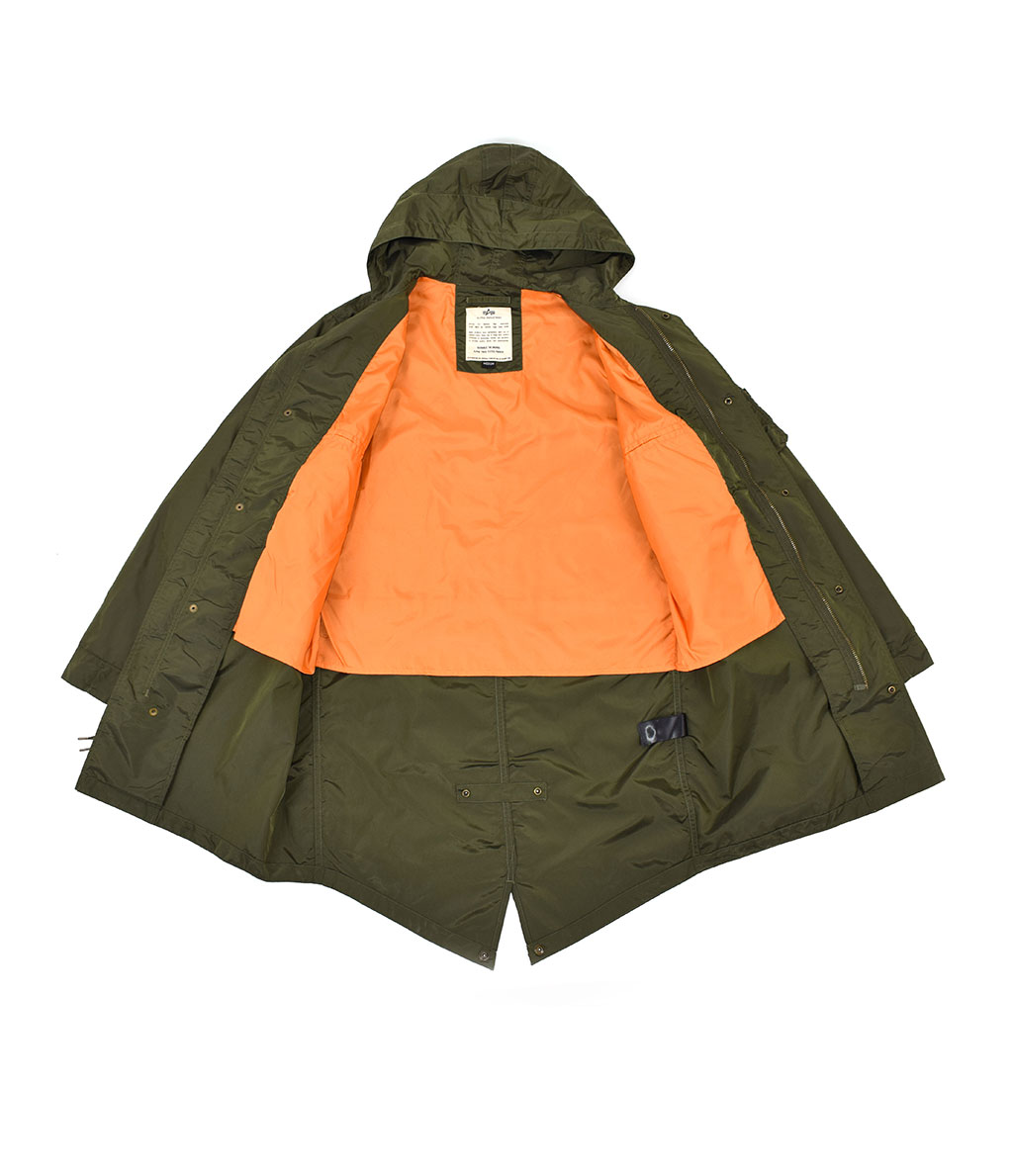 Парка ALPHA INDUSTRIES HOODED FISHTAIL TT dark green 