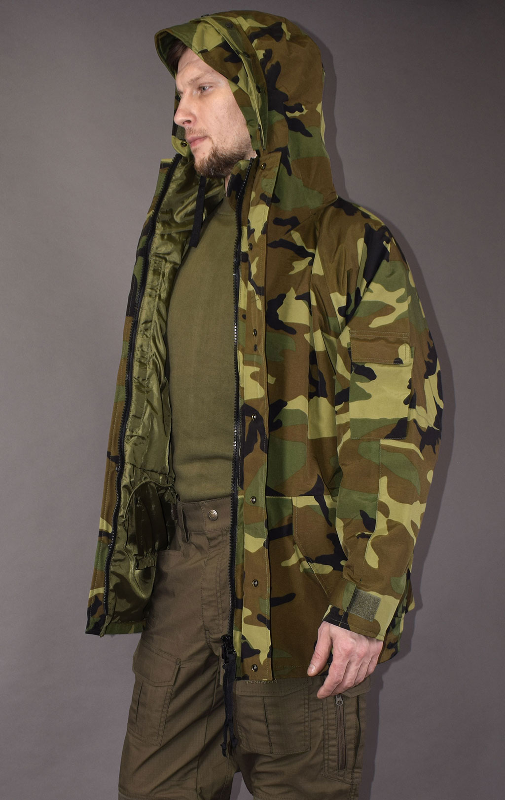 Куртка непромокаемая Mil-Tec мембрана camo woodland 