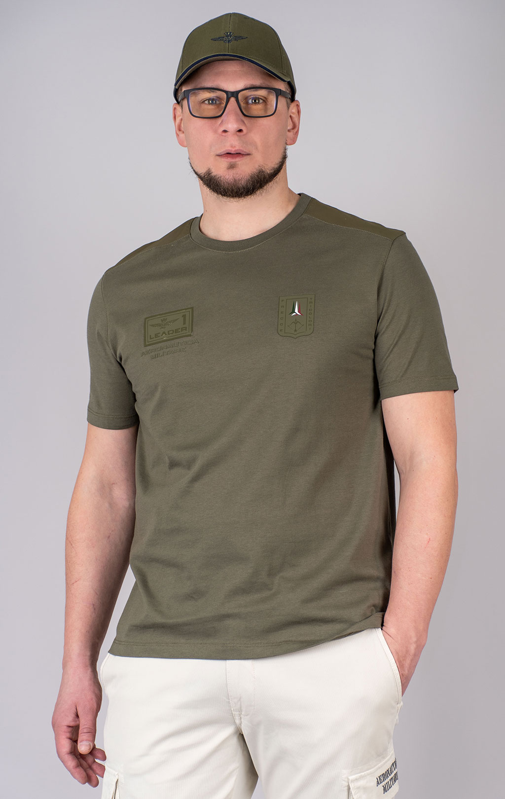 Футболка AERONAUTICA MILITARE SS 25 m/IT military olive (TS 2419) 