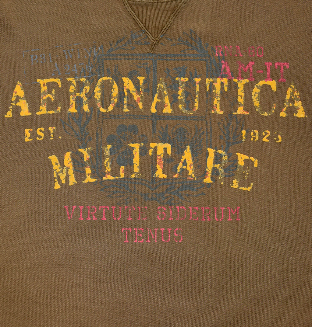 Свитшот AERONAUTICA MILITARE mastice (FE 1320) 