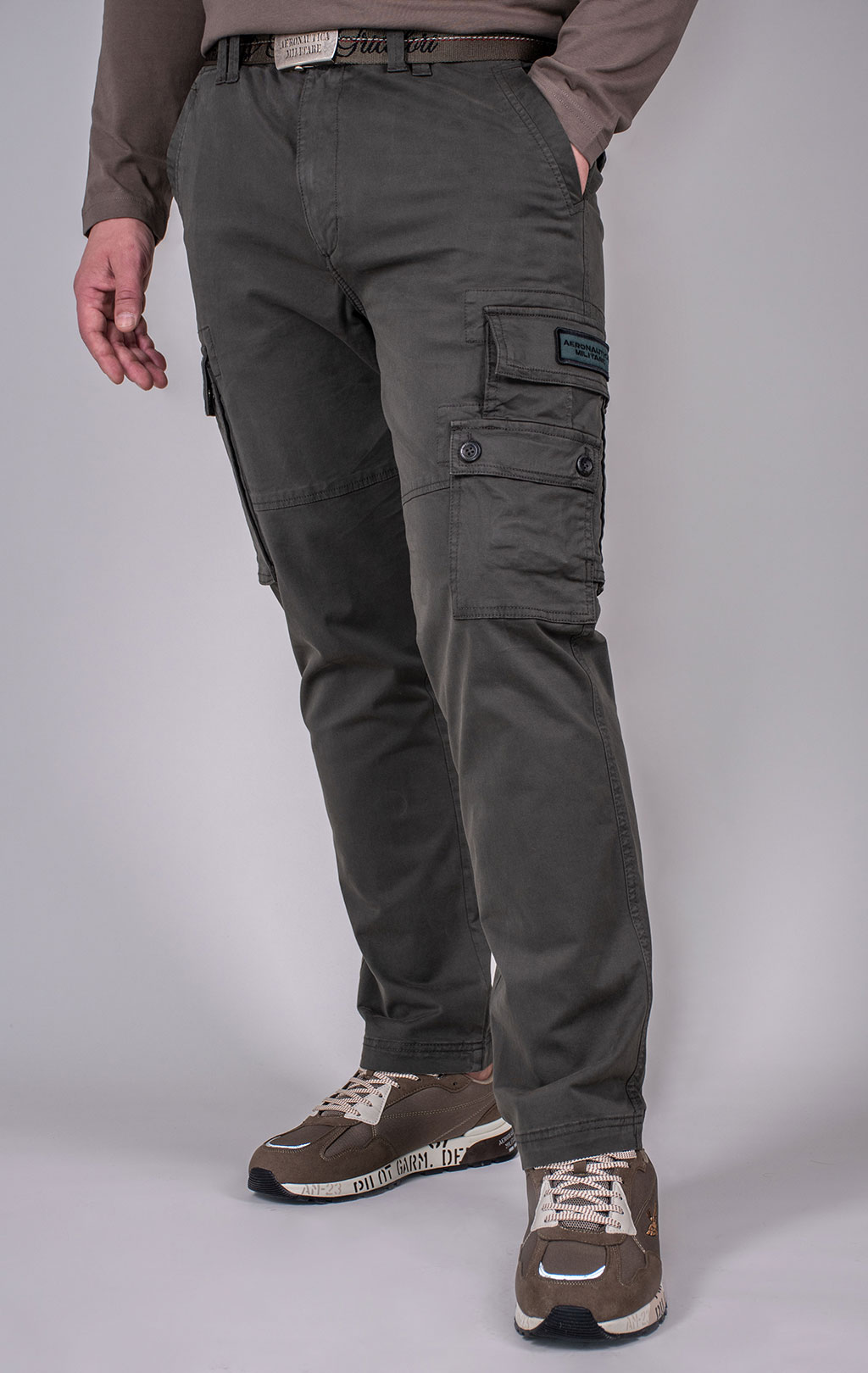 Брюки-карго AERONAUTICA MILITARE плотные FW 24/25/BD dark musk (PA 1632) 