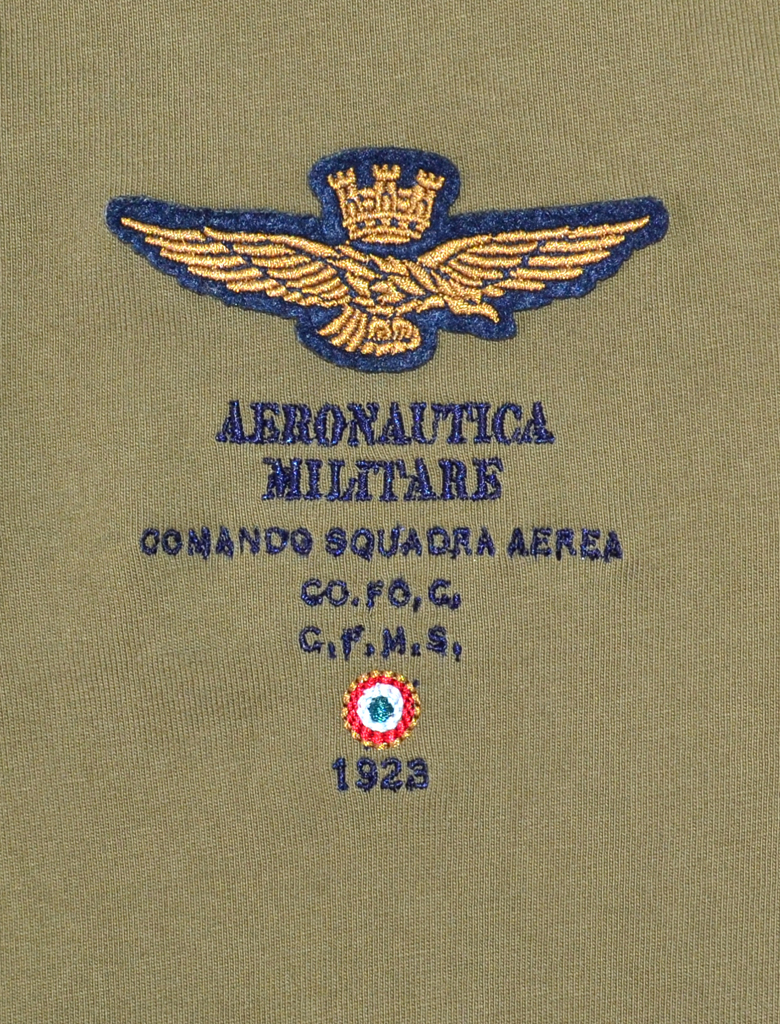 Футболка-поло AERONAUTICA MILITARE dark olive (PO 1202) 