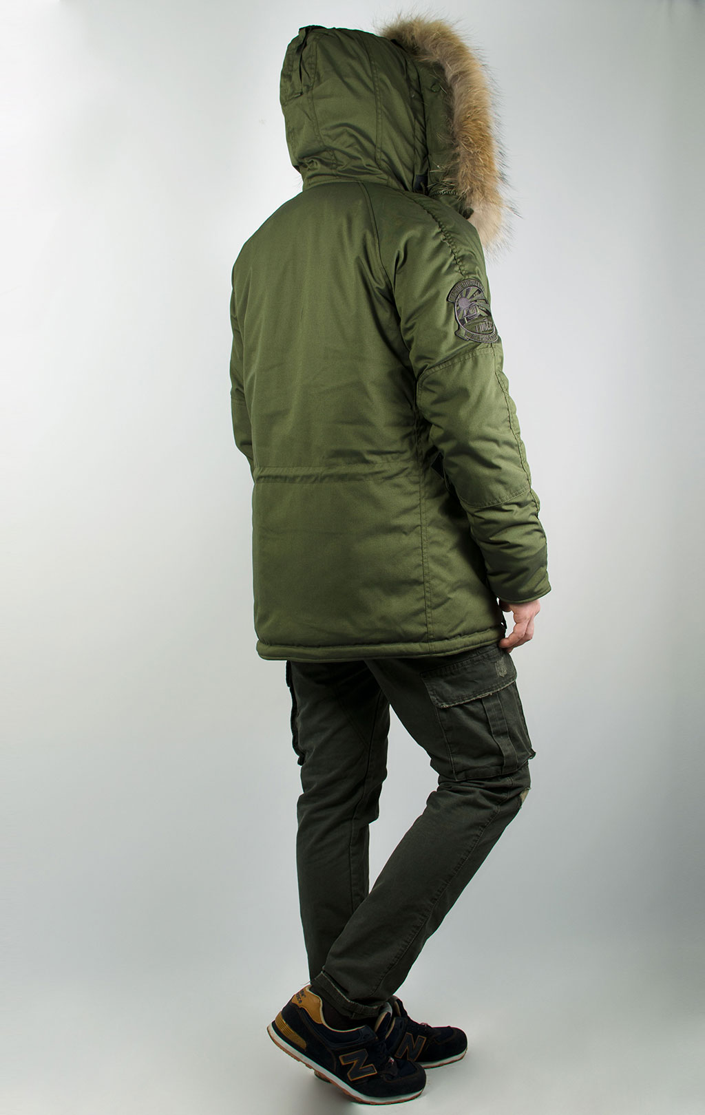 Аляска ALPHA INDUSTRIES EXPLORER натур. мех dark green 