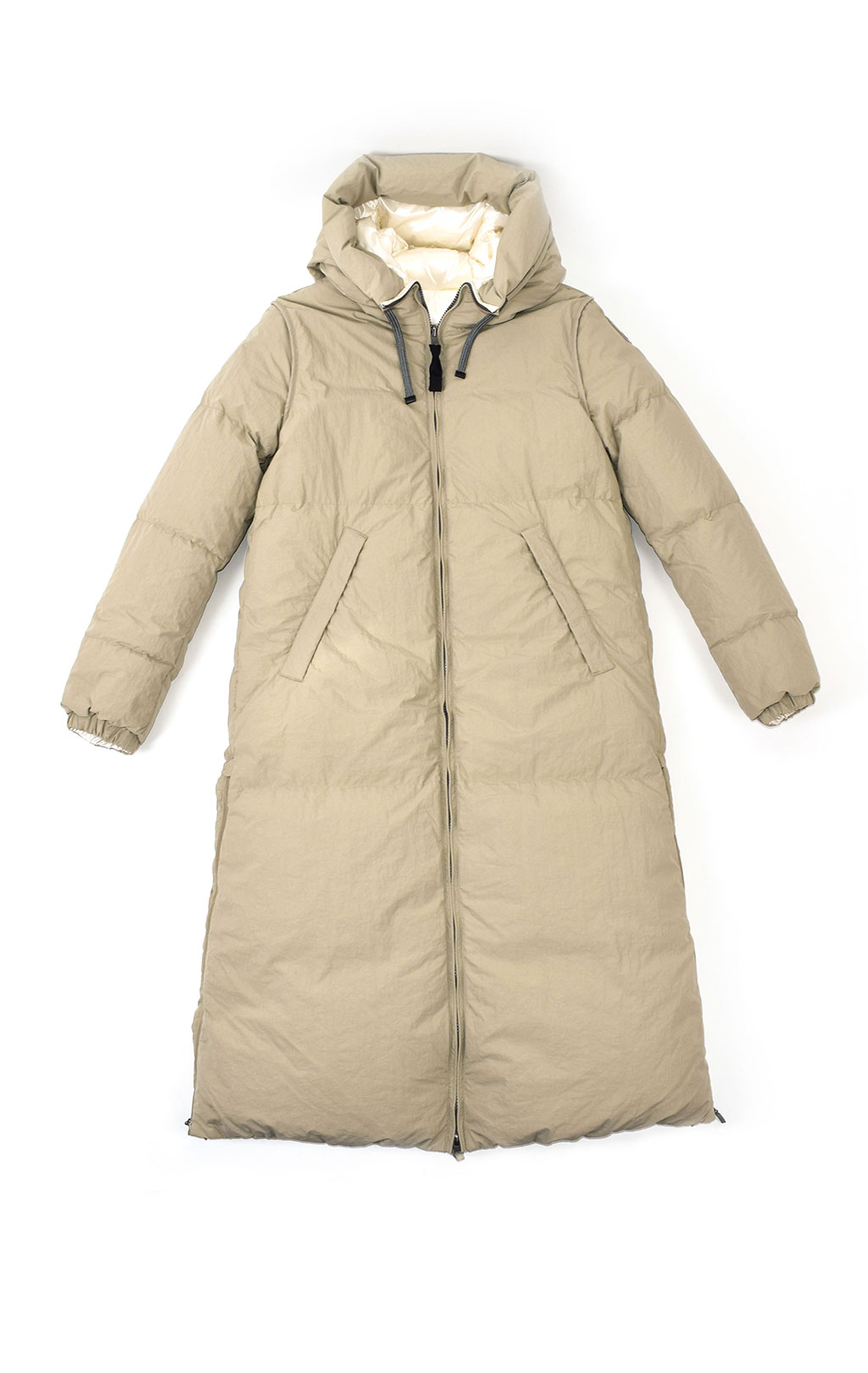 Женское пальто пуховое PARAJUMPERS SLEEPING BAG двустороннее FW 20/21 overcast/off white 