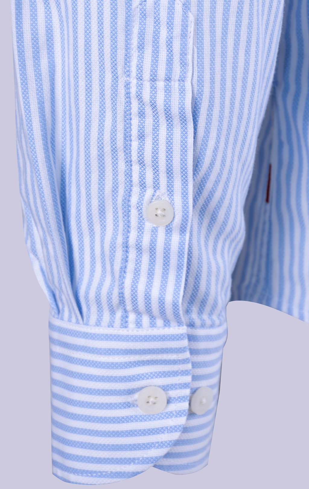 Рубашка AERONAUTICA MILITARE FW 26/27/AL stripes white/light blue (CA 1320) 