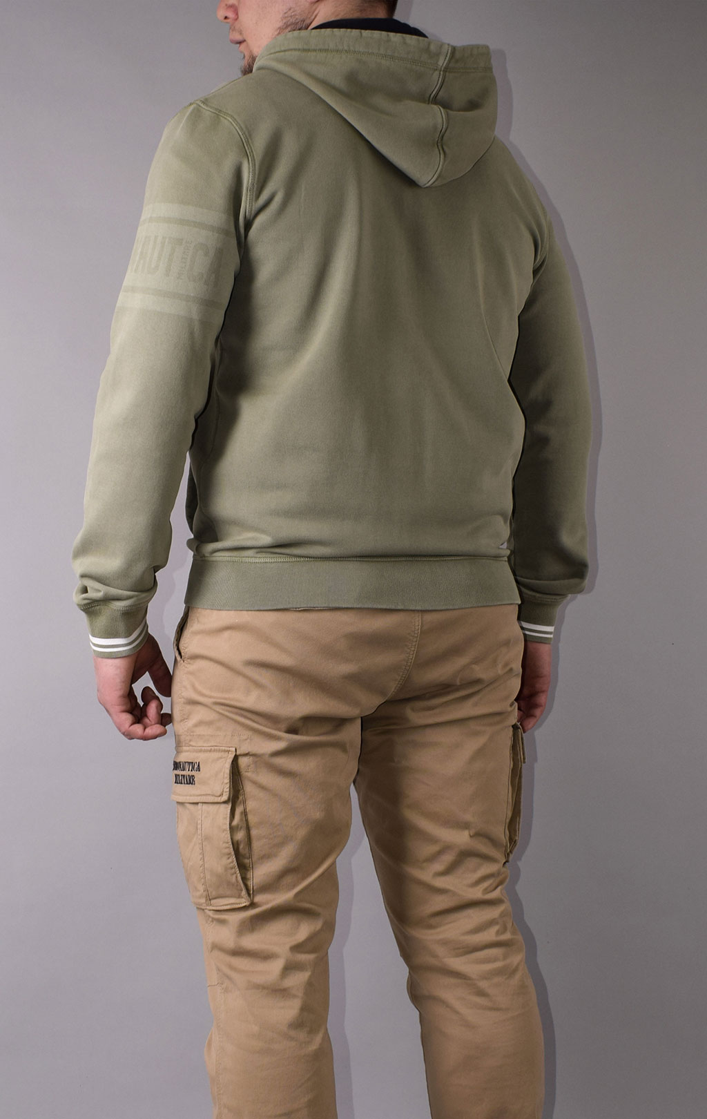 Толстовка с капюшоном AERONAUTICA MILITARE SS 21/IN green (FE 1574) 