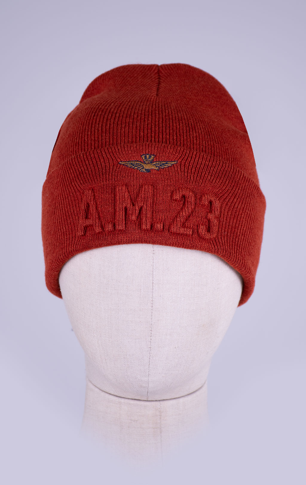 Шапка вязаная AERONAUTICA MILITARE FW 26/27/CN rusty orange (CU 0099) 