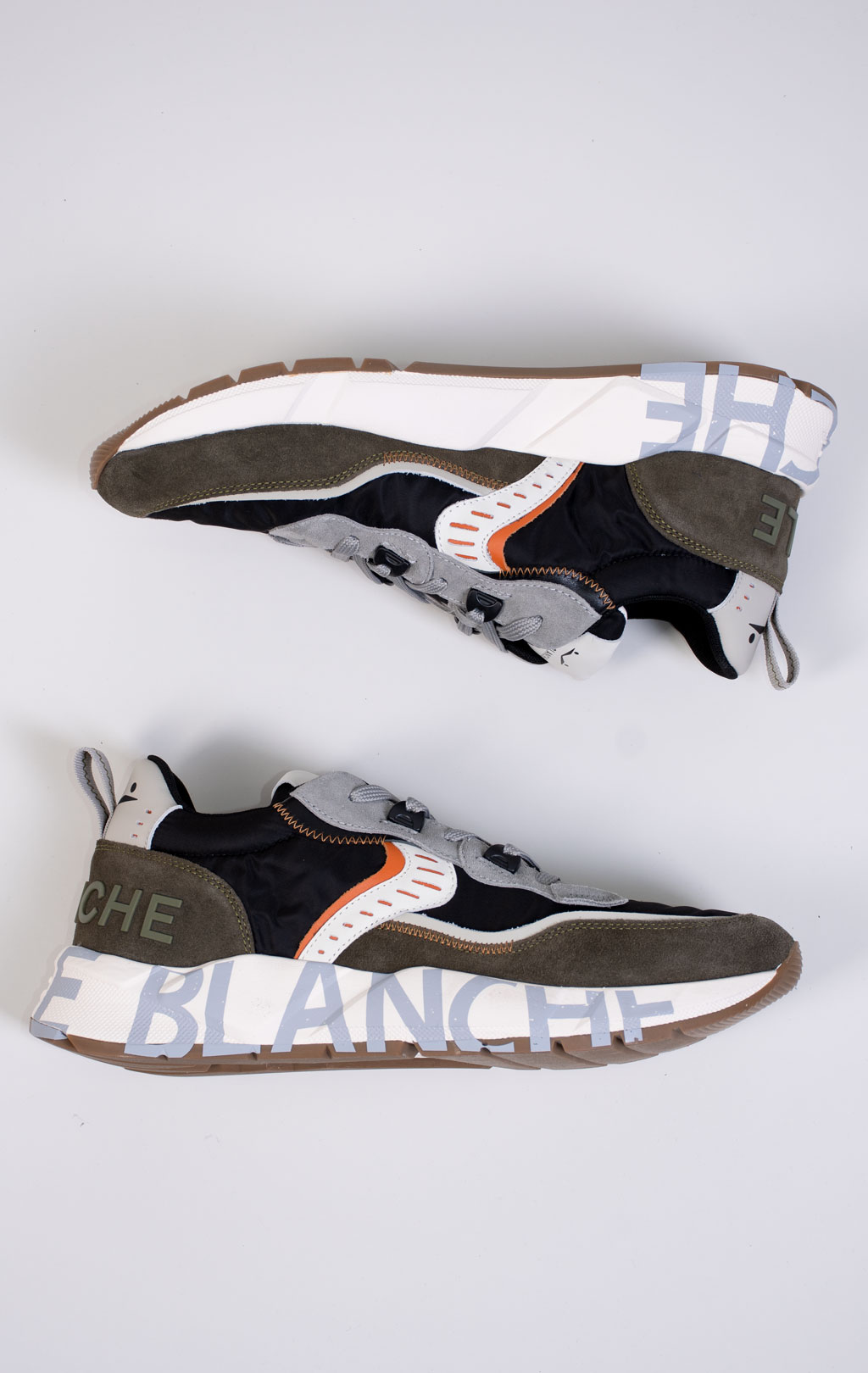 Кроссовки VOILE BLANCHE CLUB01 FW 25/26 army green/black/grey 2017465 