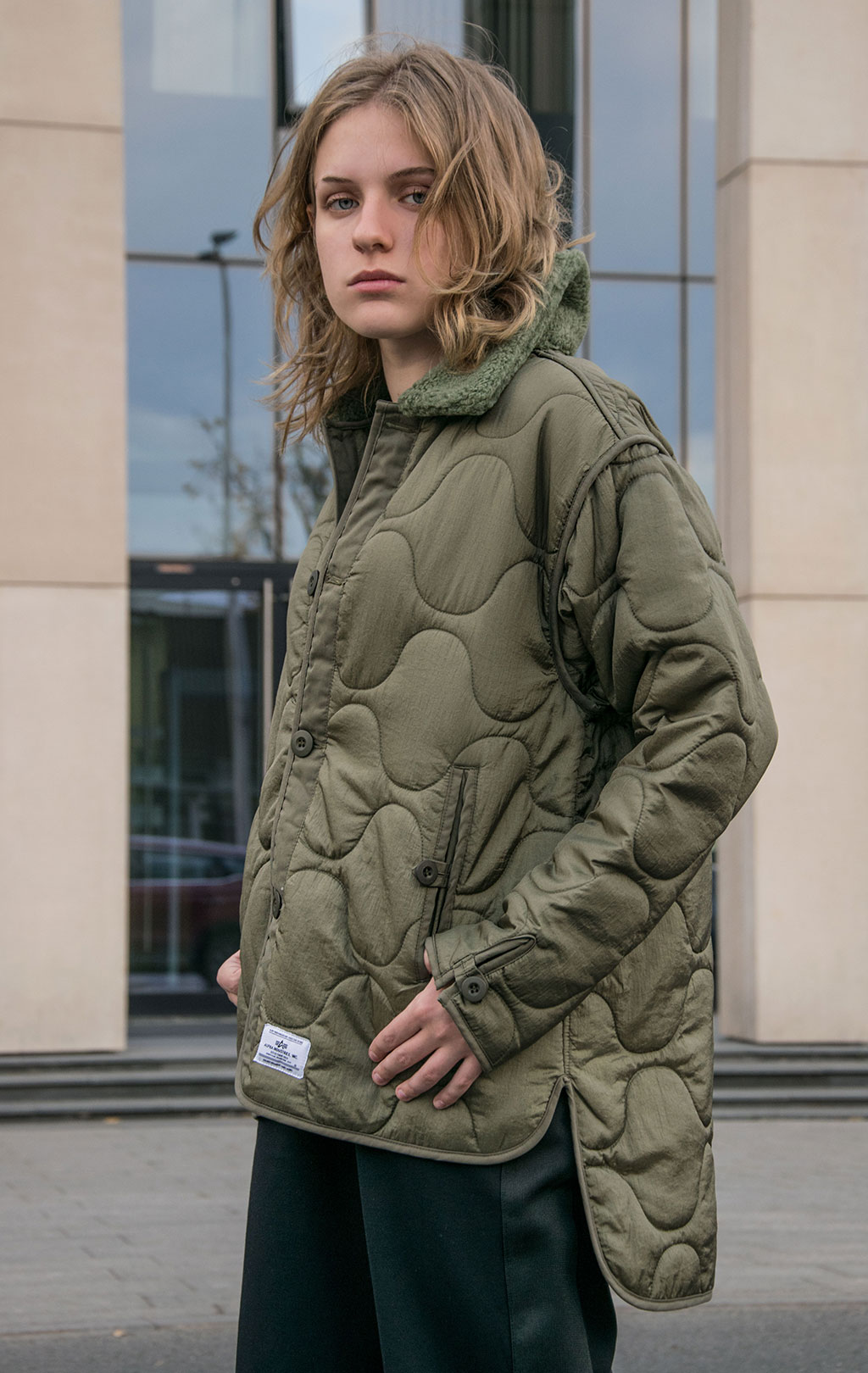 Женская куртка ALPHA INDUSTRIES LINER JACKET FW 23/24 m OG-107 green 