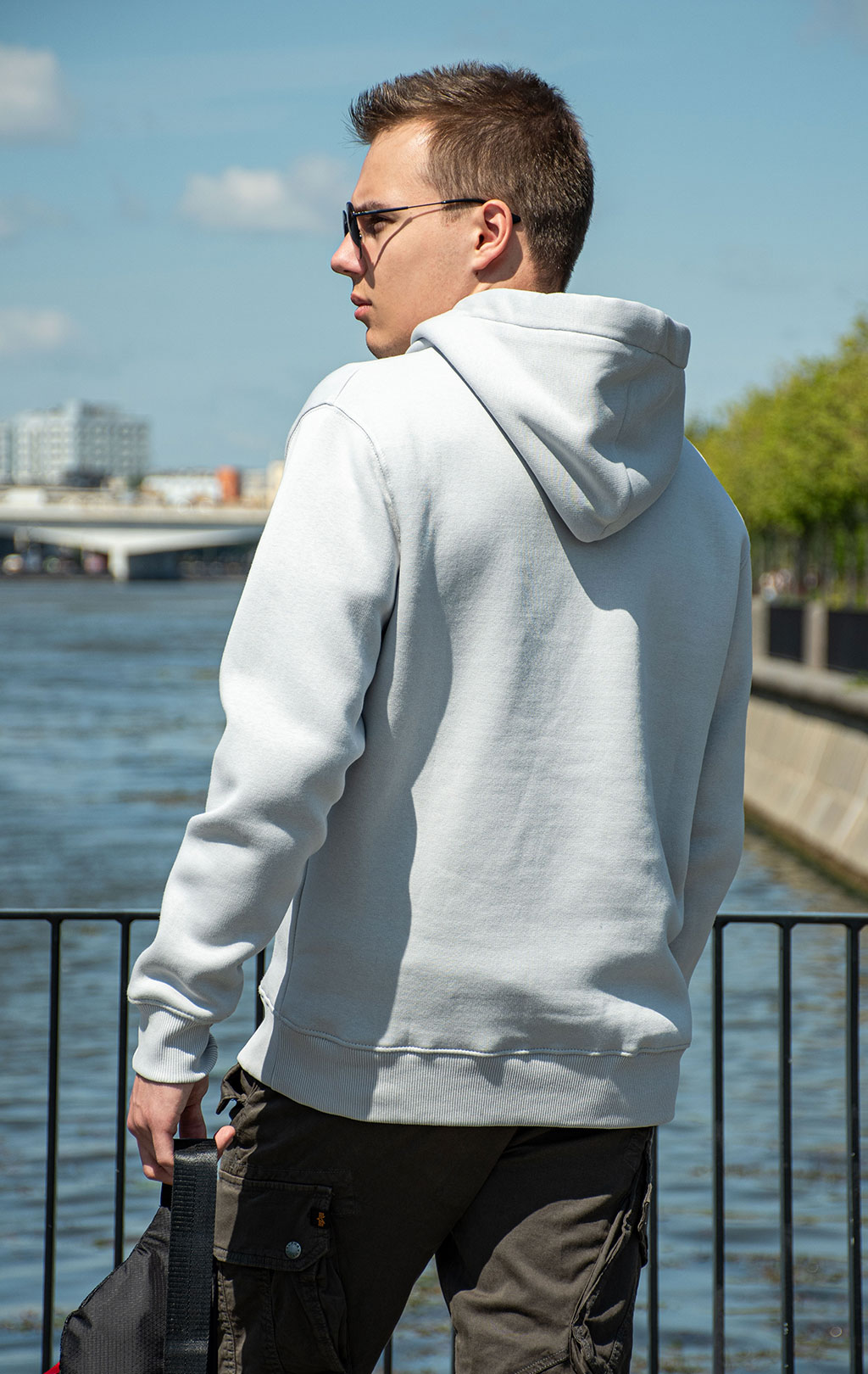 Толстовка ALPHA INDUSTRIES BASIC HOODY pastel grey 