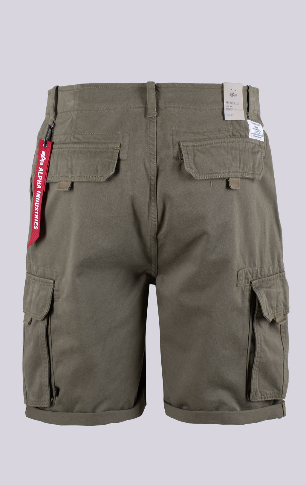 Шорты карго ALPHA INDUSTRIES CREW SHORT SS 24 m OG-107 green 