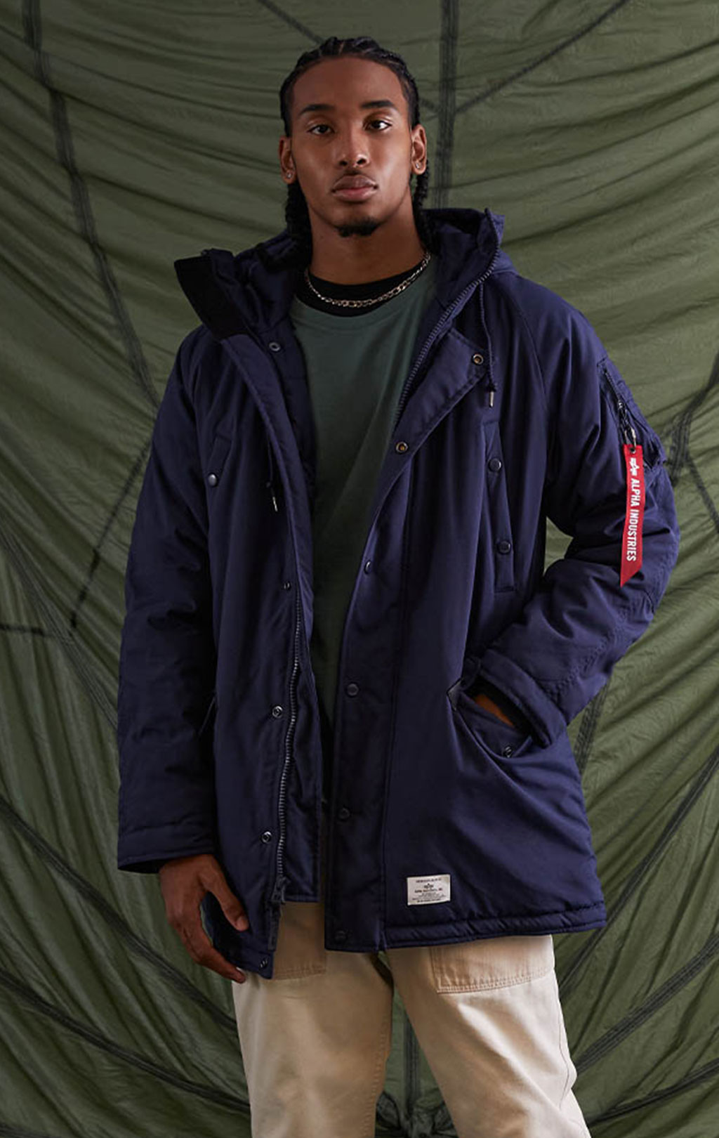 Аляска ALPHA INDUSTRIES ALTITUDE MOD PARKA N-3B FW 23/24 m rep. blue 