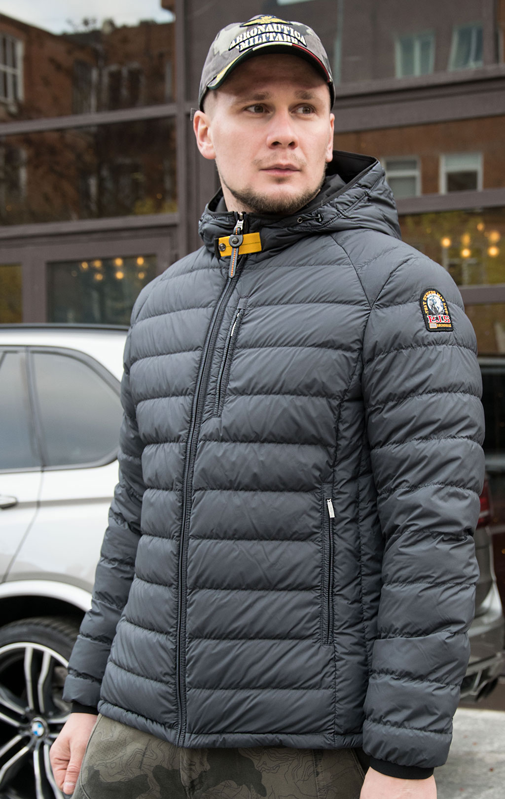 Куртка-пуховик PARAJUMPERS REVERSIBLE FW 20/21 nine iron/black 