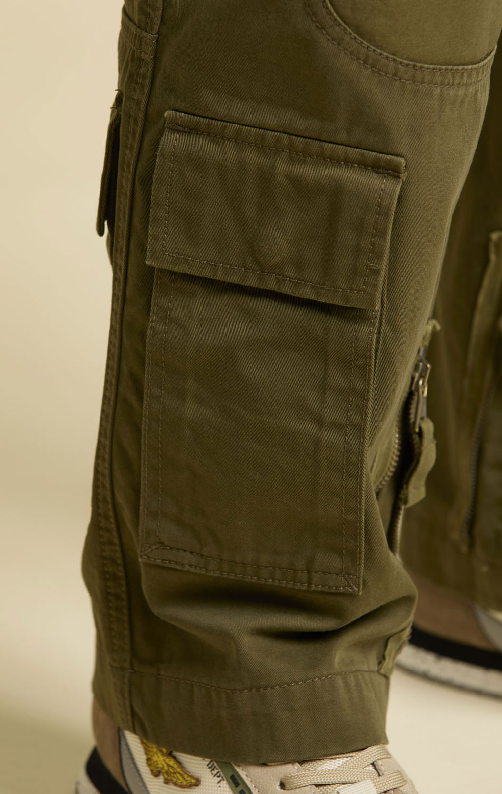 Брюки-карго AERONAUTICA MILITARE ANTI-G плотные FW 25/26/AL dark olive (PA 1696) 