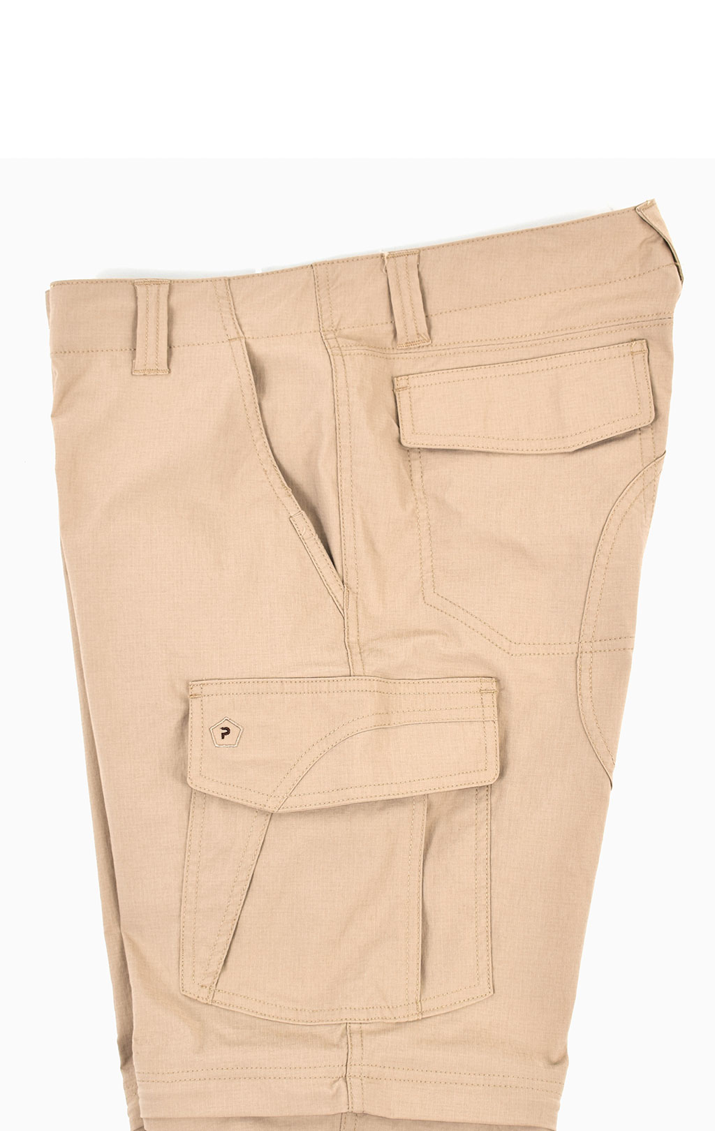 Брюки-шорты тактические Pentagon GOMATI XTR big size нейлон Rip-Stop stretch khaki 05030 