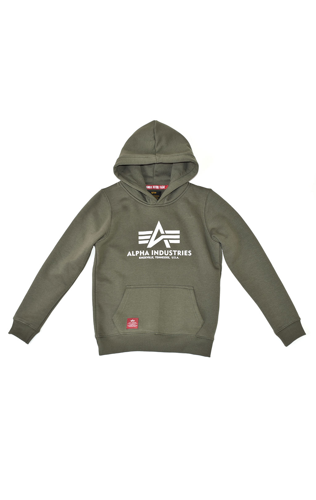 Детская толстовка ALPHA INDUSTRIES BASIC HOODY dark olive 