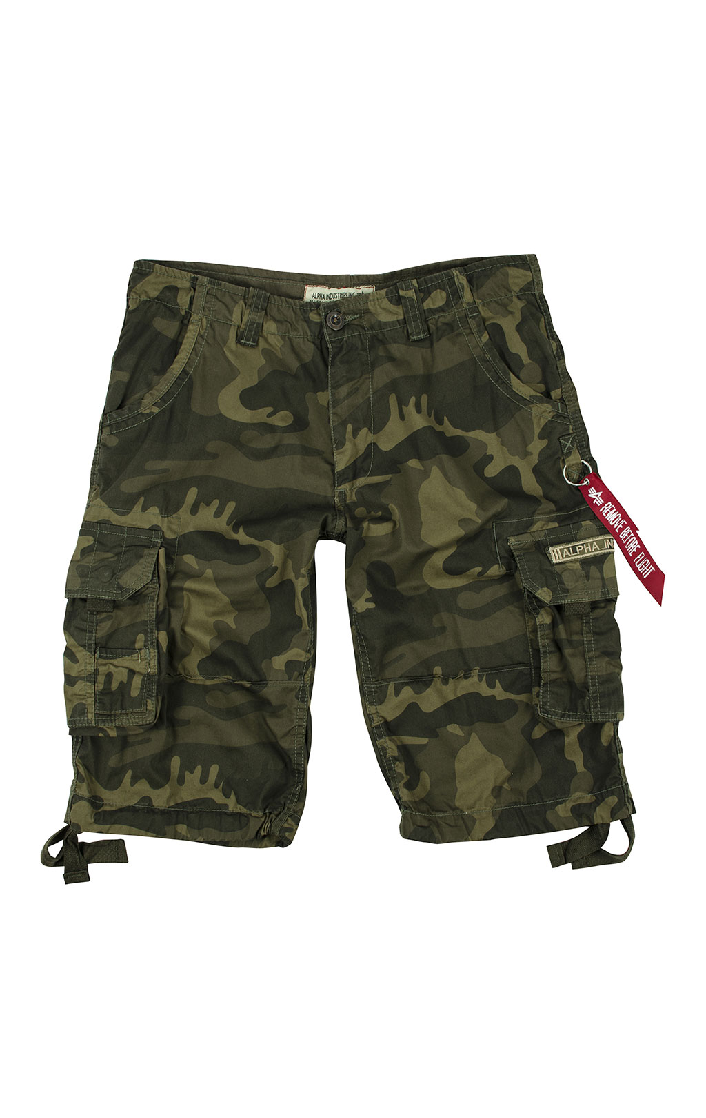 Шорты ALPHA INDUSTRIES JET olive camo 