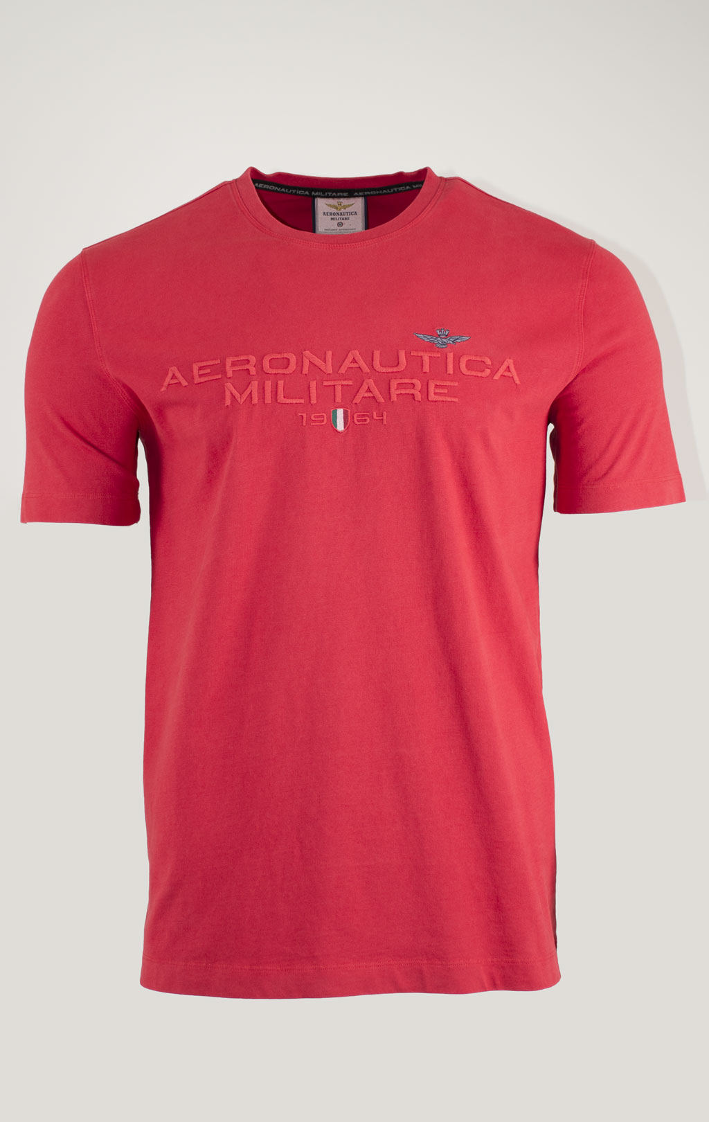 Футболка AERONAUTICA MILITARE SS 25 m/TR tango red washed (TS 2378) 