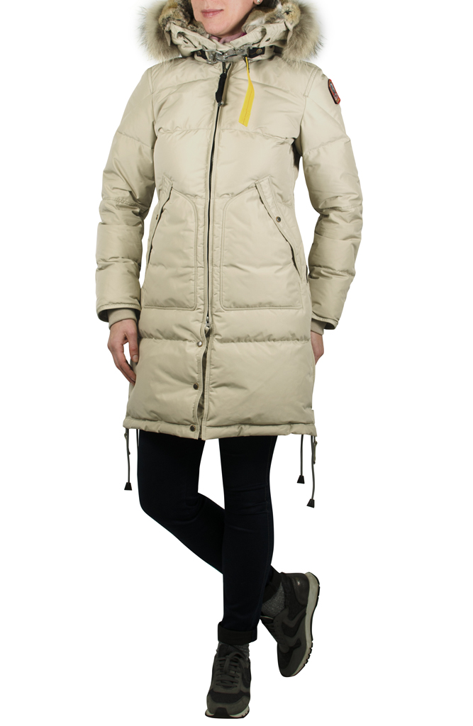 Женская куртка-пуховик PARAJUMPERS LONG BEAR ivory 