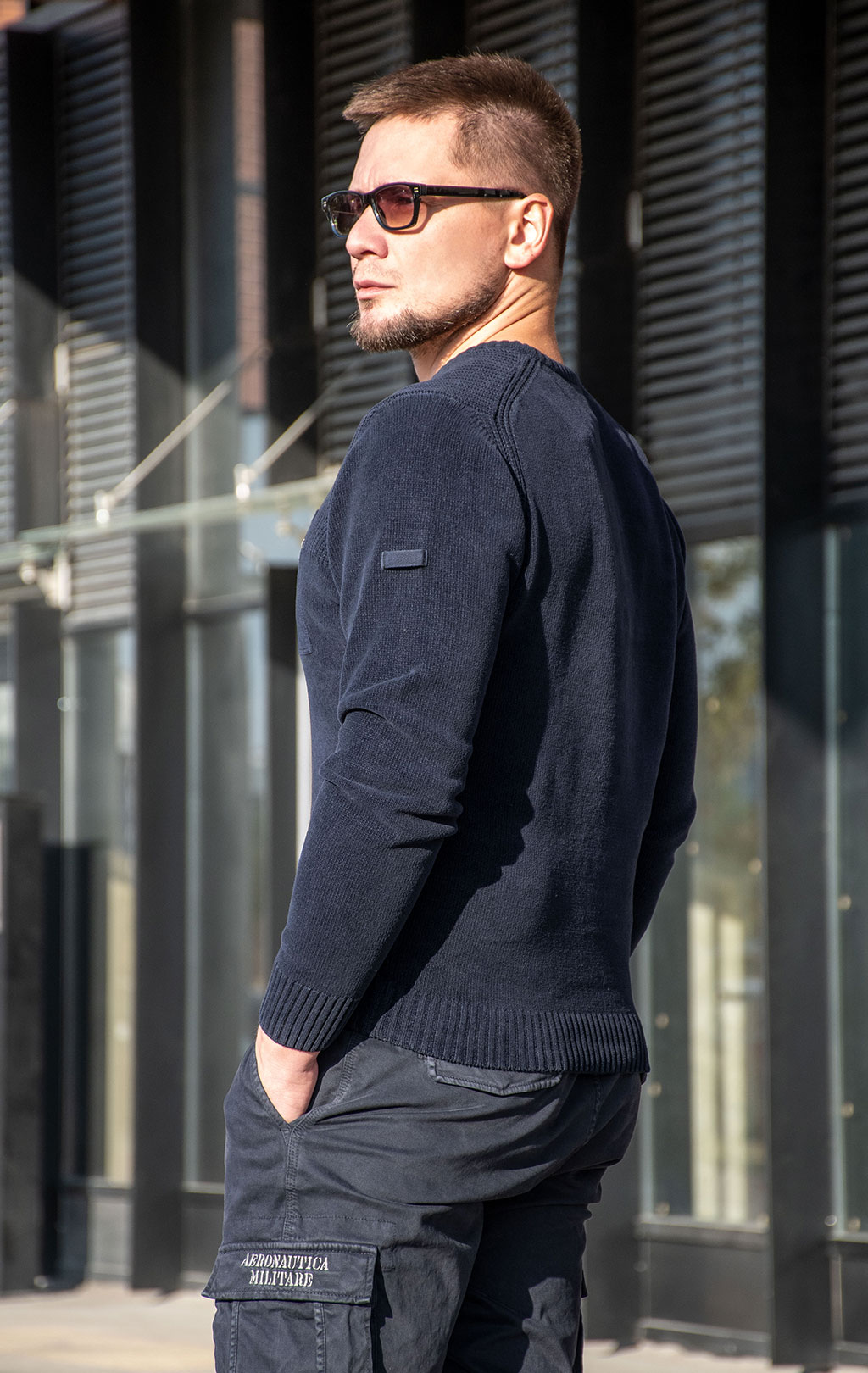 Свитер AERONAUTICA MILITARE FW 24/25/IN dark blue (MA 1515) 