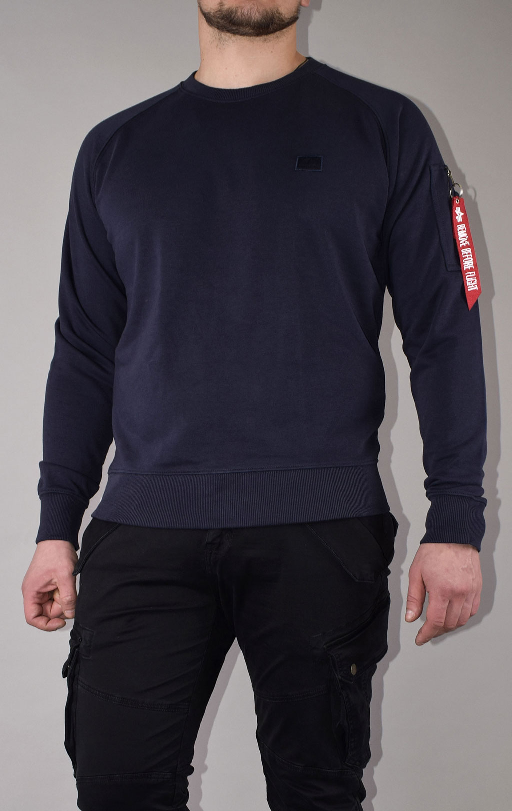 Свитшот ALPHA INDUSTRIES X-FIT SWEAT rep. blue 